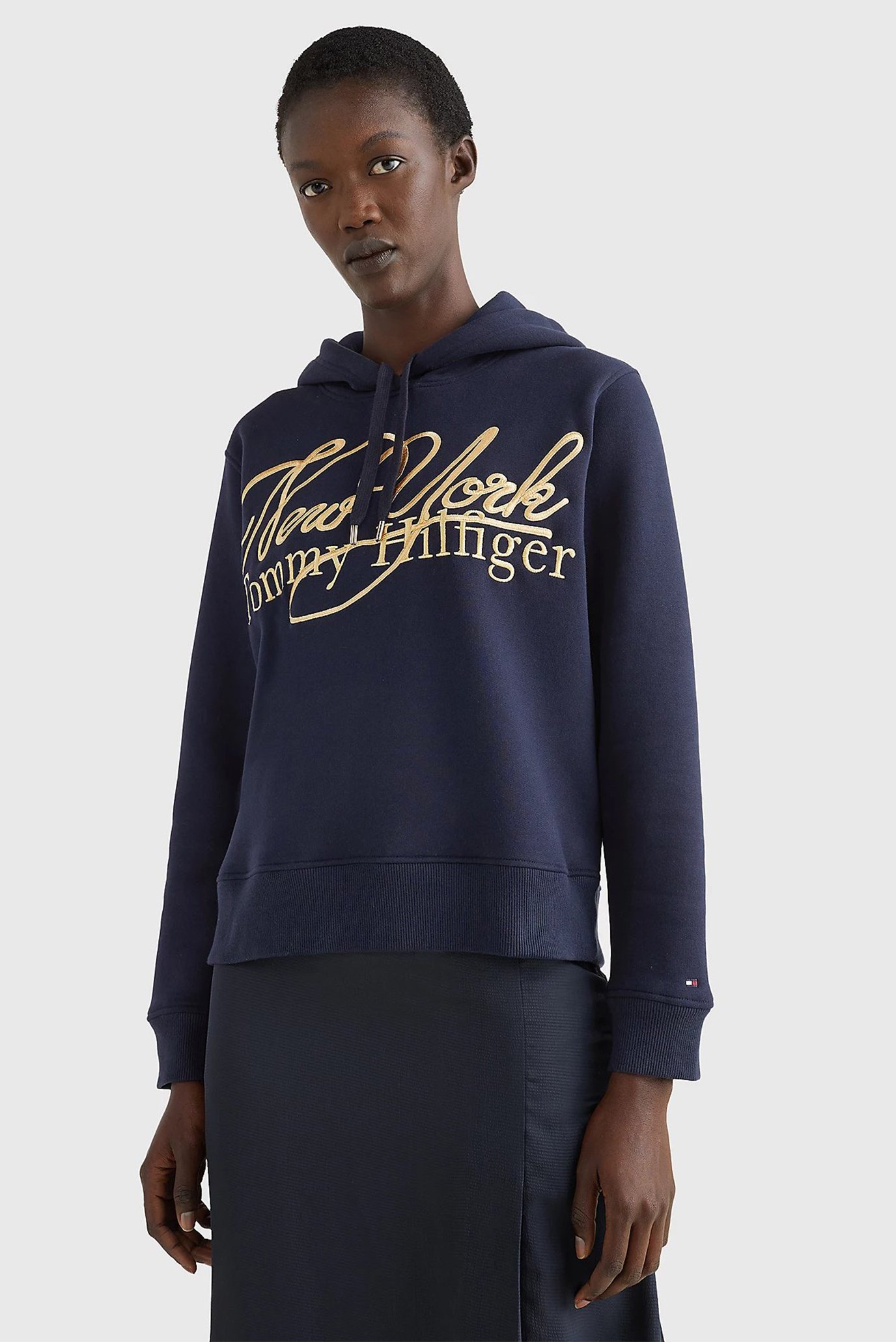 Женское темно-синее худи REG NY METALLIC 6