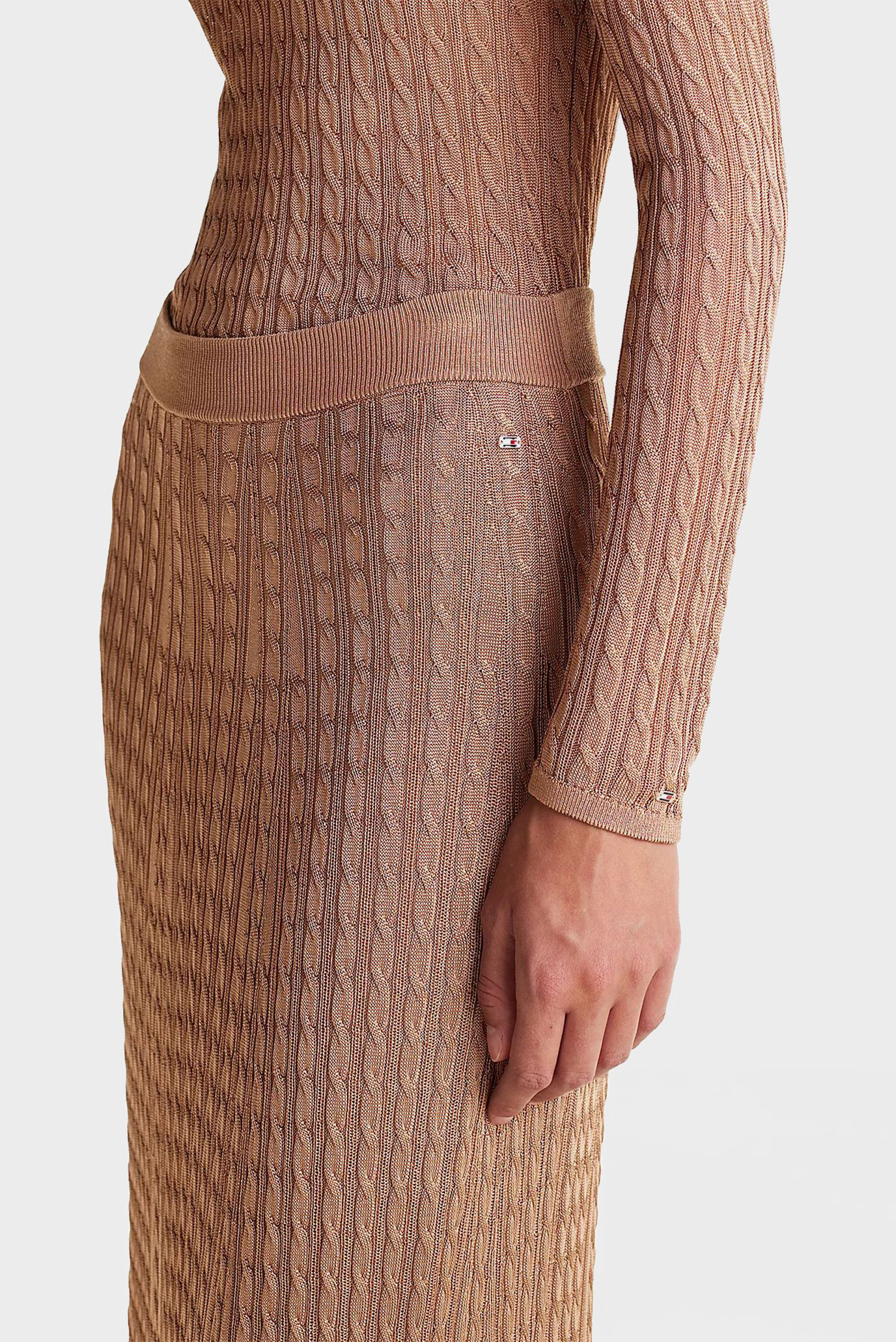 Юбка RAYON CABLE MIDI FLARED SKIRT 4