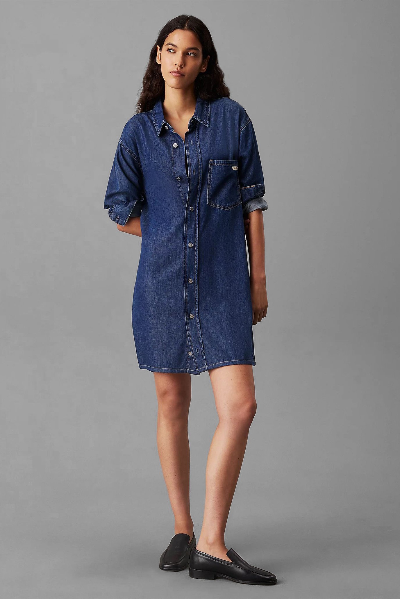 Рубашка LYOCELL BELTED DENIM SHIRT DRESS 1