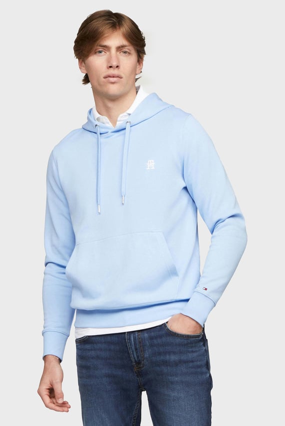 Мужское голубое худи MONOGRAM IMD