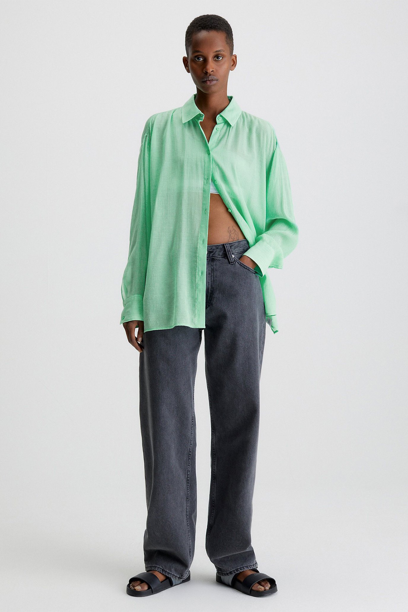 Рубашка CRINKLE TIE DETAIL SHIRT 8