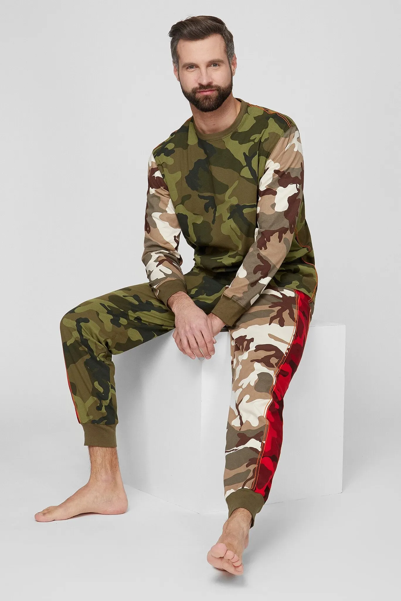 Мужская камуфляжная пижама (лонгслив, брюки) 2