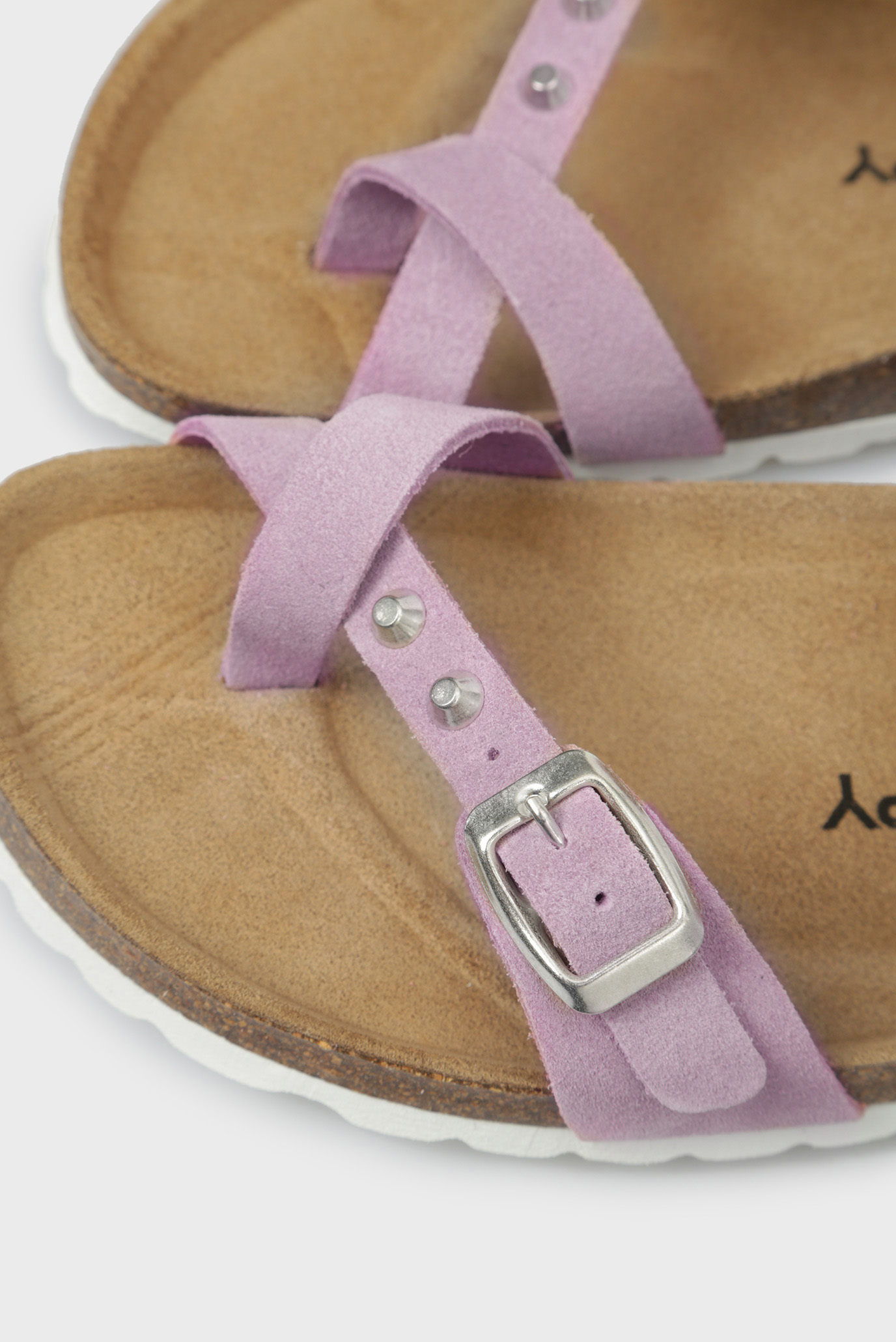 Женские розовые замшевые сандалии Tortosa 10