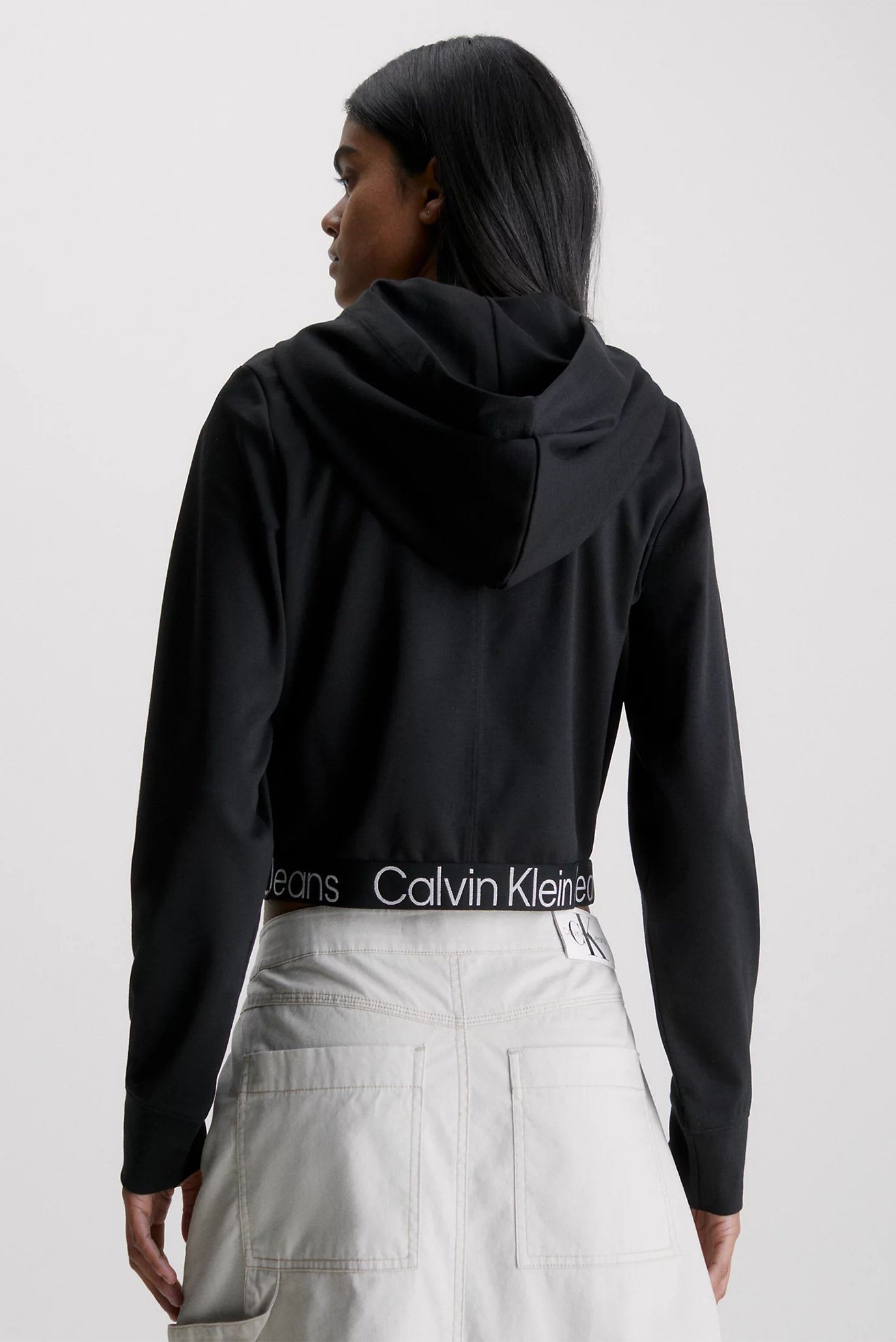 Женское черное худи 3