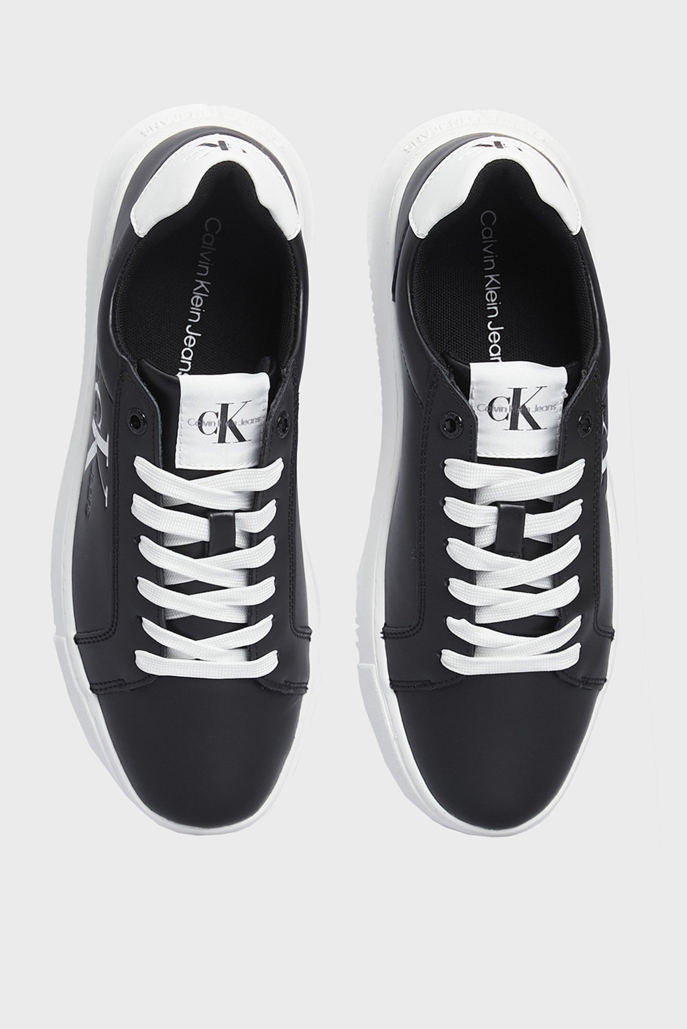 Женские черные кожаные сникерсы CHUNKY CUPSOLE MONO LTH WN 3