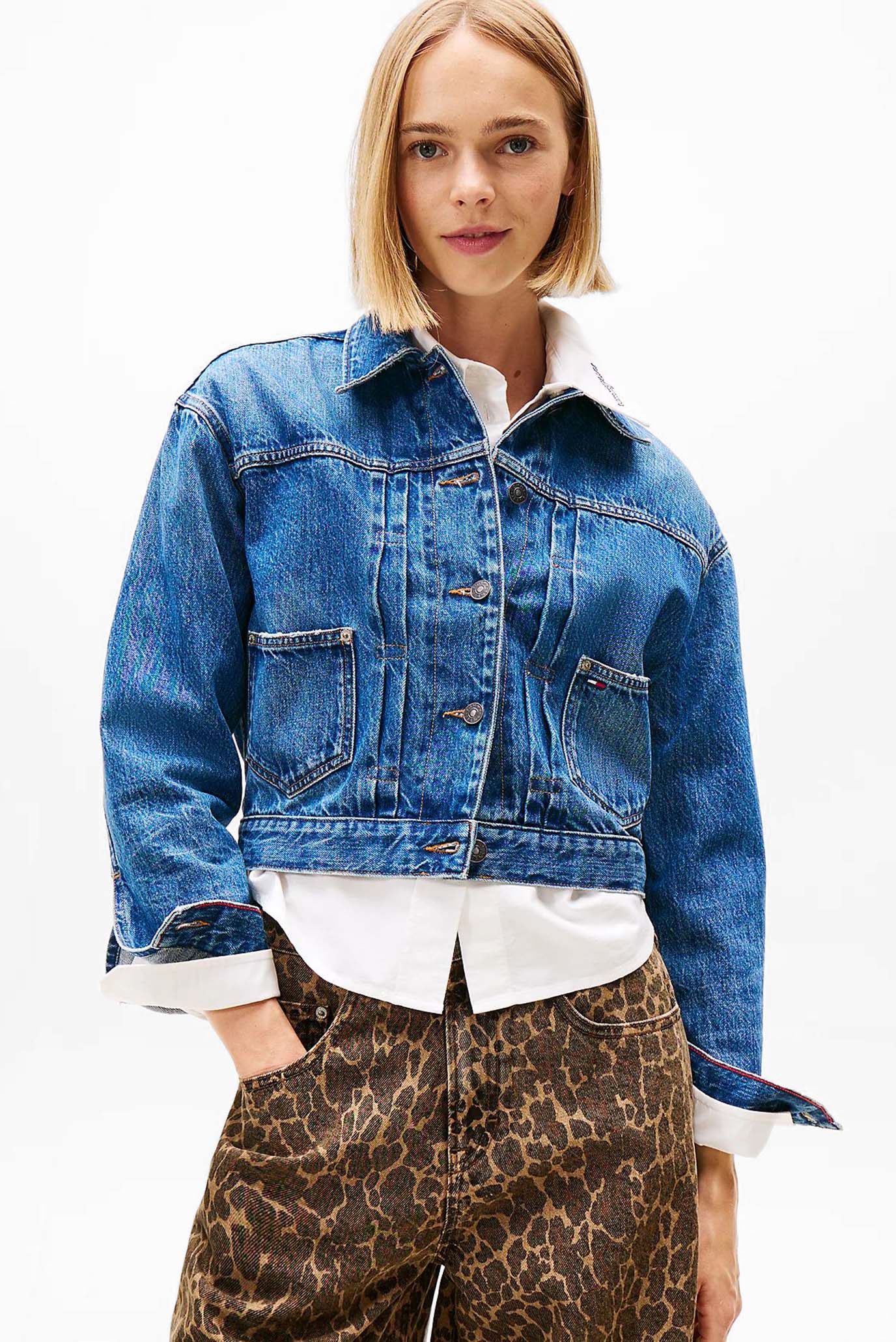 Куртка джинсовая PLEATED TRCKR JCKT SLV DI9032 1