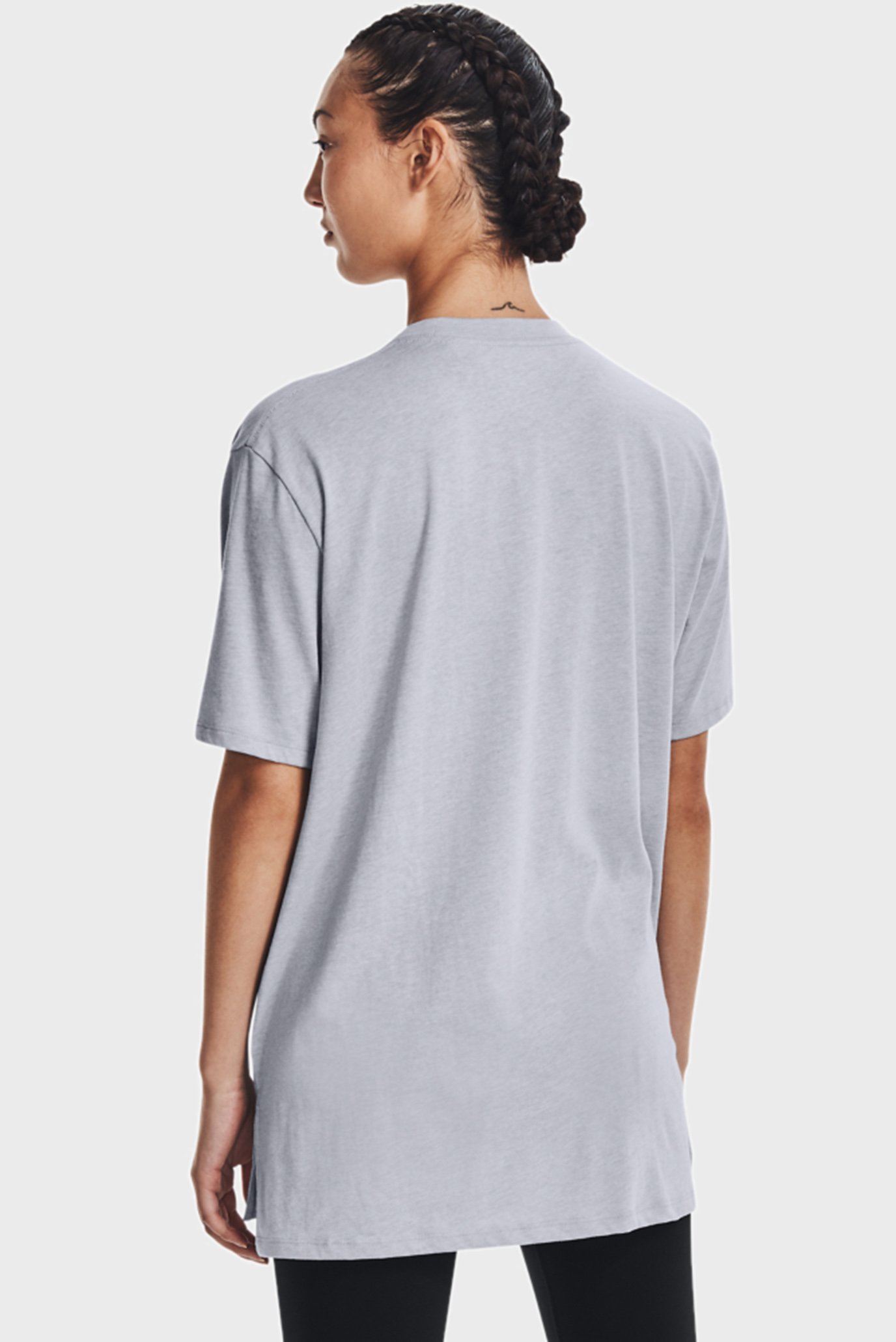 Женская серая футболка Oversized Graphic SS 9