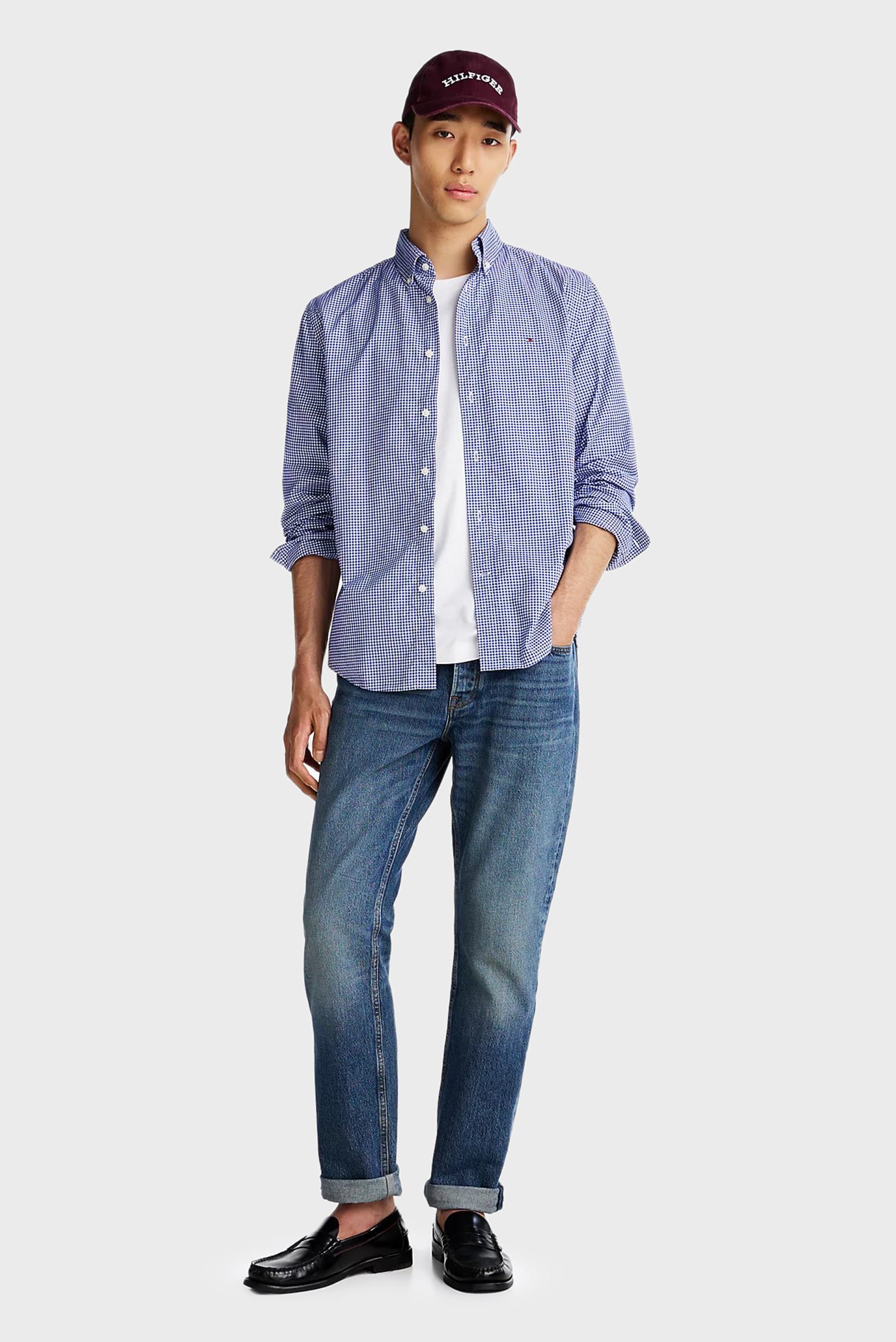 Мужская рубашка в клетку FLEX POPLIN GINGHAM RF 2