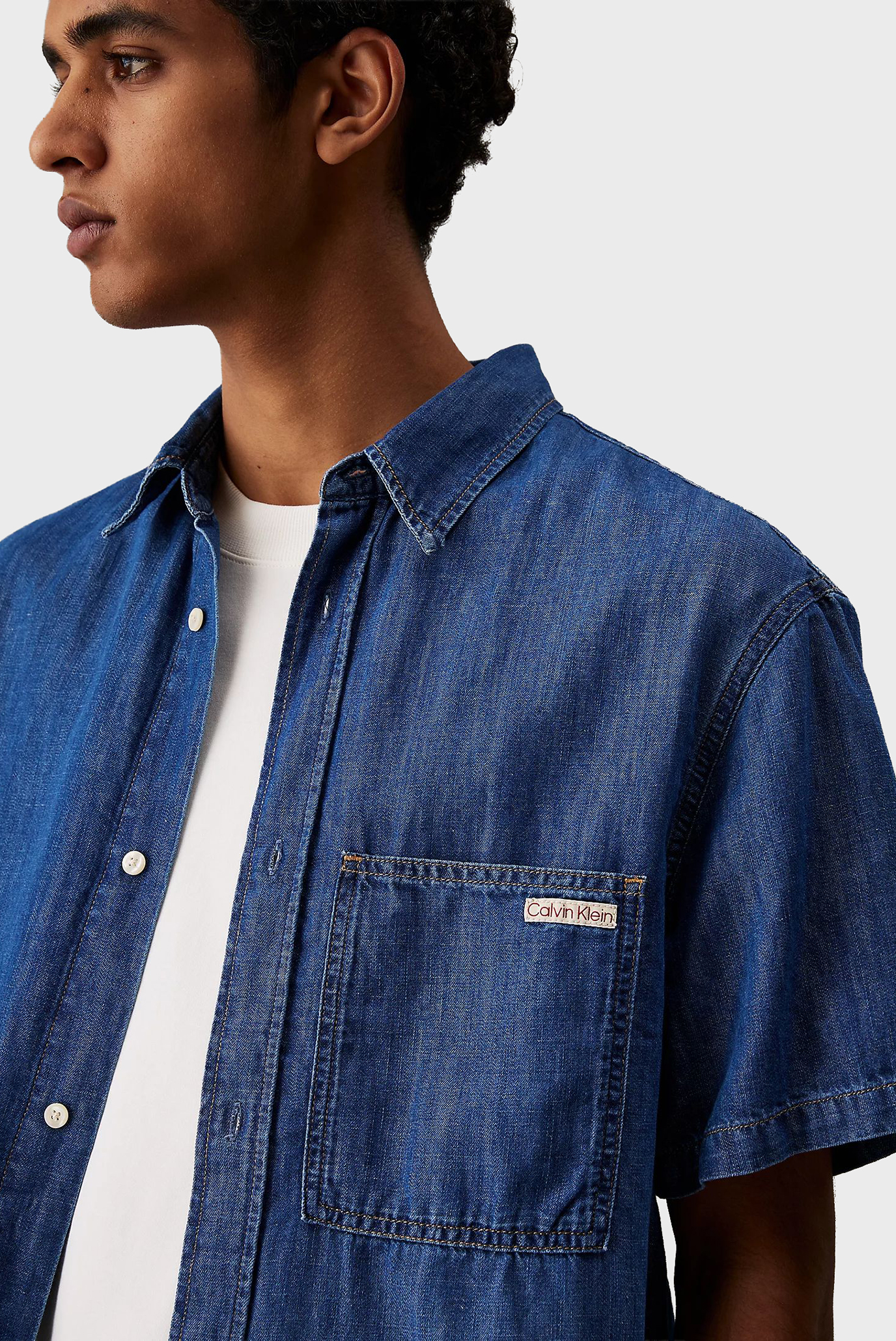 Рубашка с коротким рукавом REGULAR SS DENIM SHIRT 4