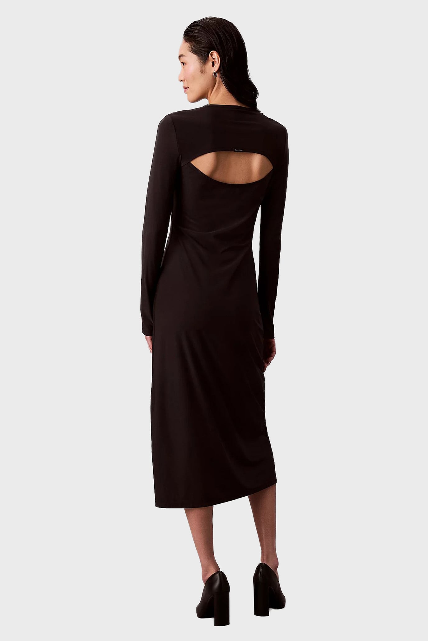 Платье LS CREPE CUTOUT BACK MIDI DRESS 2