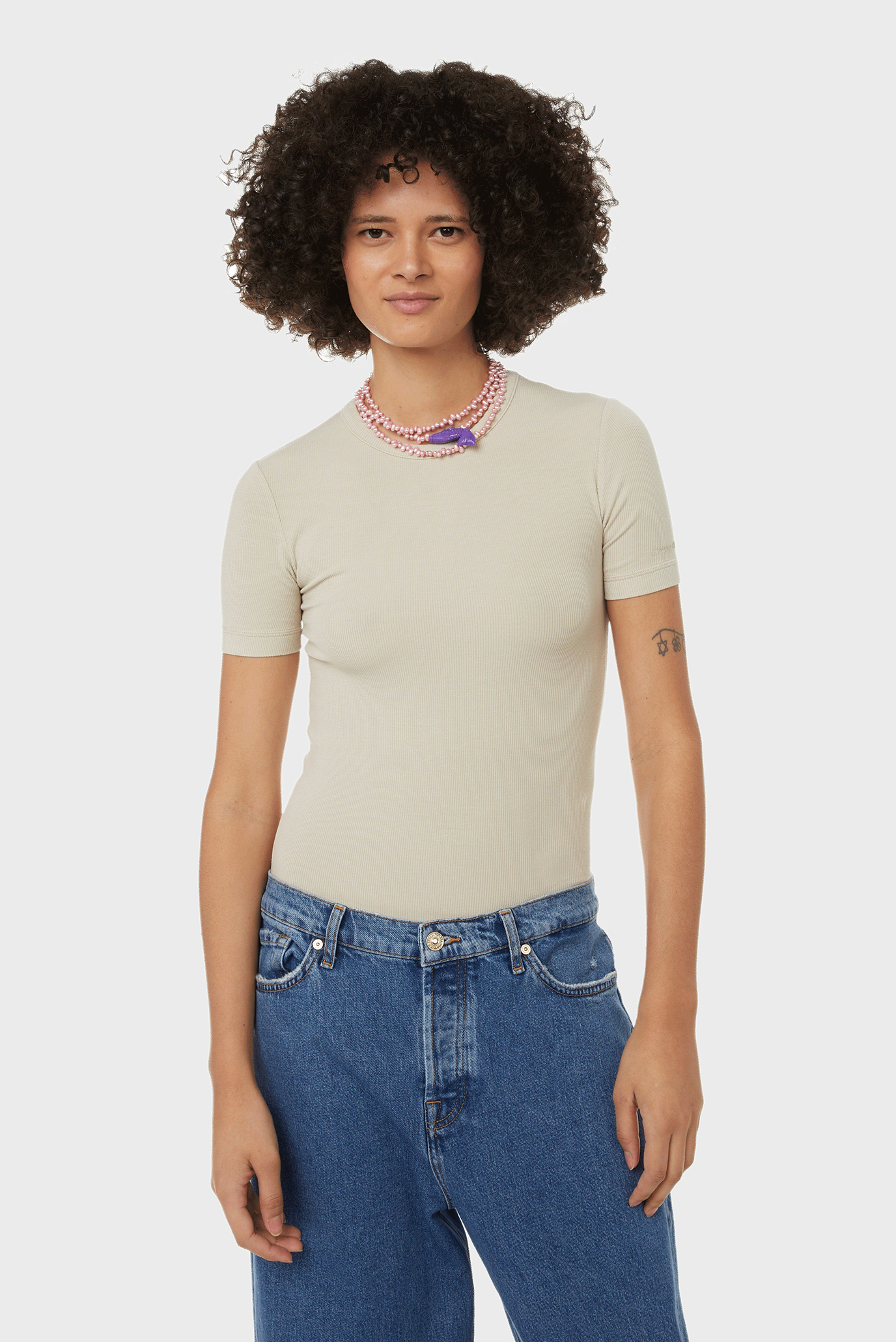 Футболка MODAL RIB CREW NECK T-SHIRT SS 2