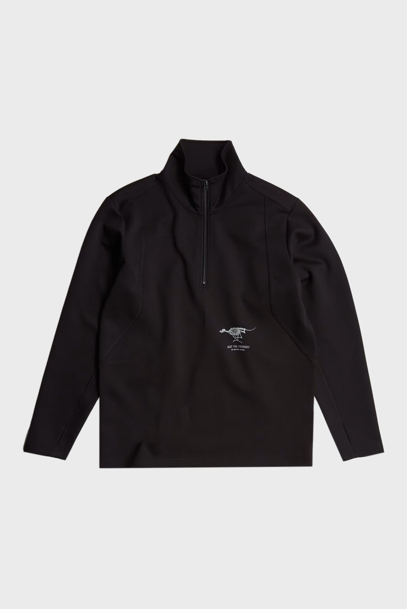 Мужская черная спортивная кофта Motion half zip tweeter 5