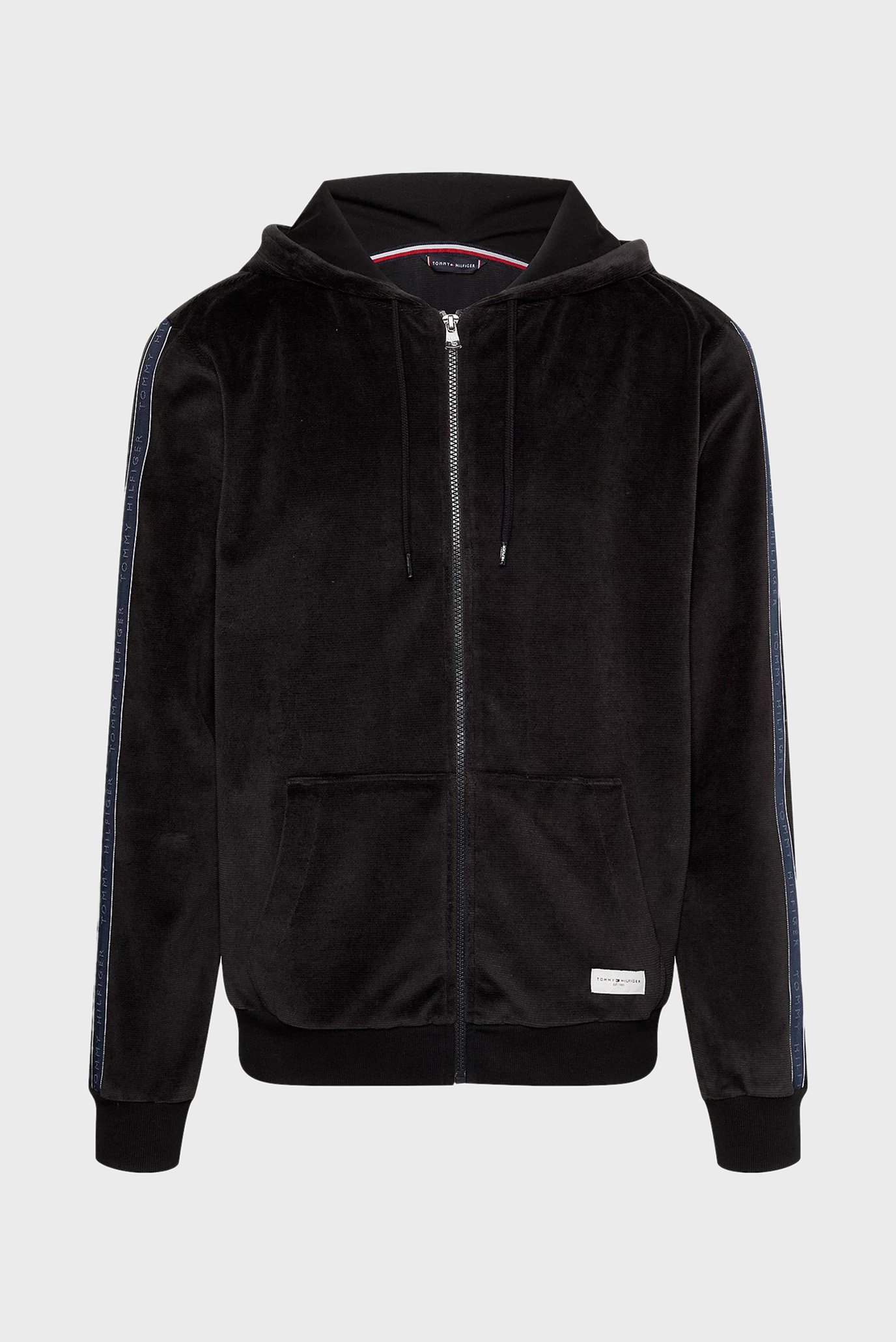 Mens black tommy hilfiger hoodie sale