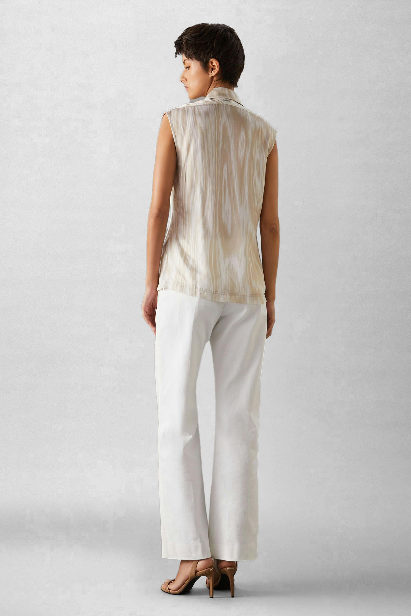 Рубашка с коротким рукавом WOOD GRAIN TWILL SLEEVLES SHIRT 3