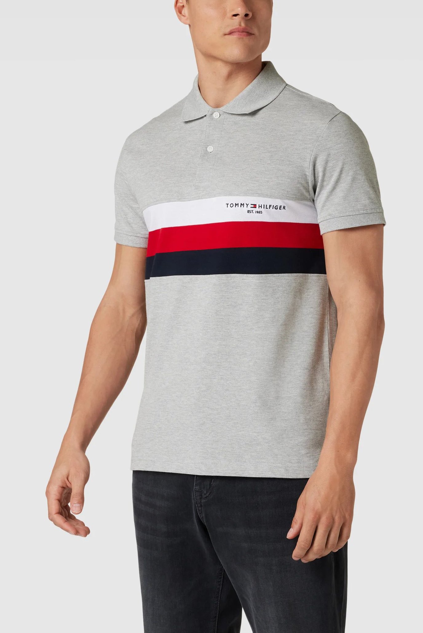 Поло CHEST COLOURBLOCK SLIM POLO 1