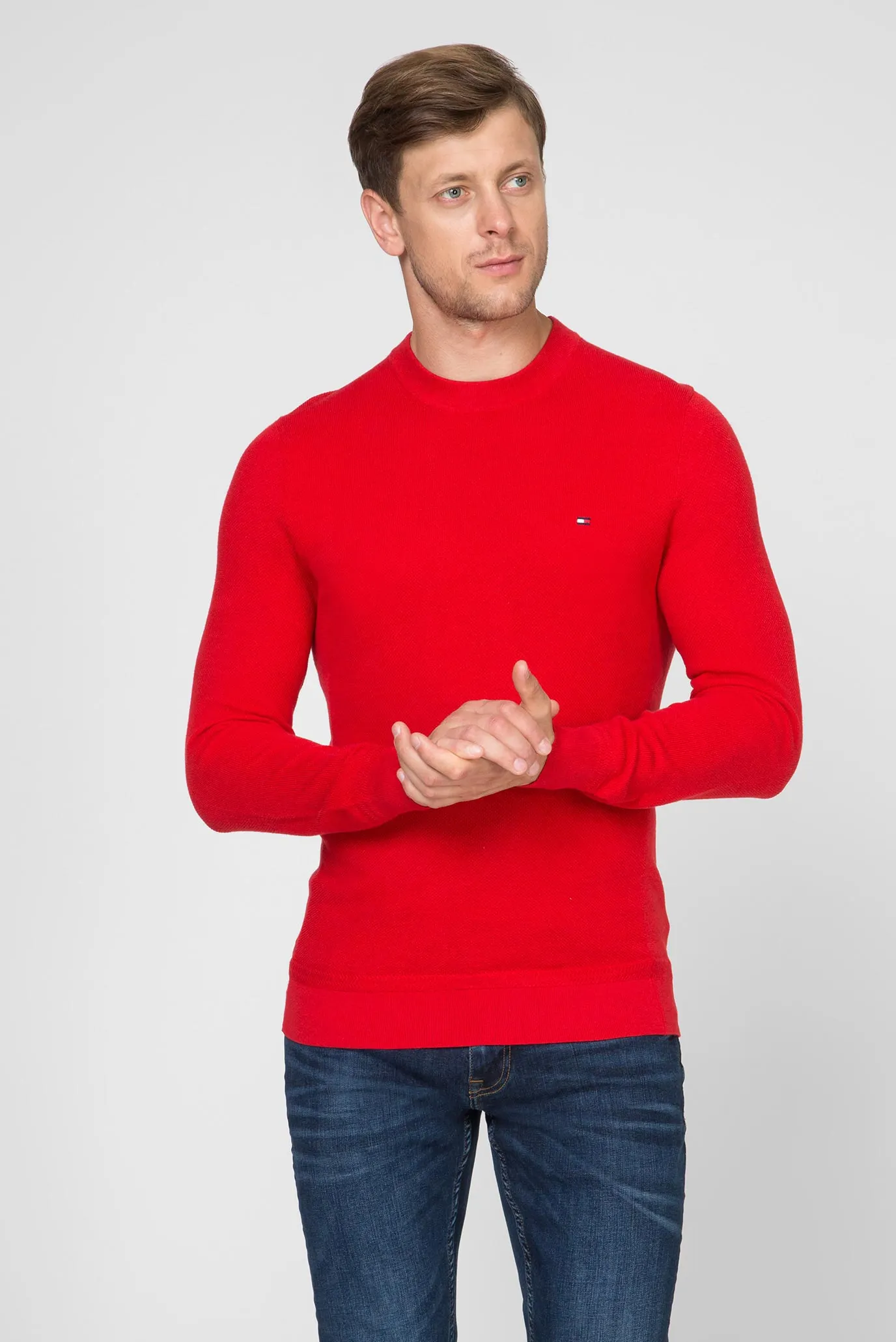 Мужской красный джемпер MOULINE RICECORN SWEATER 6