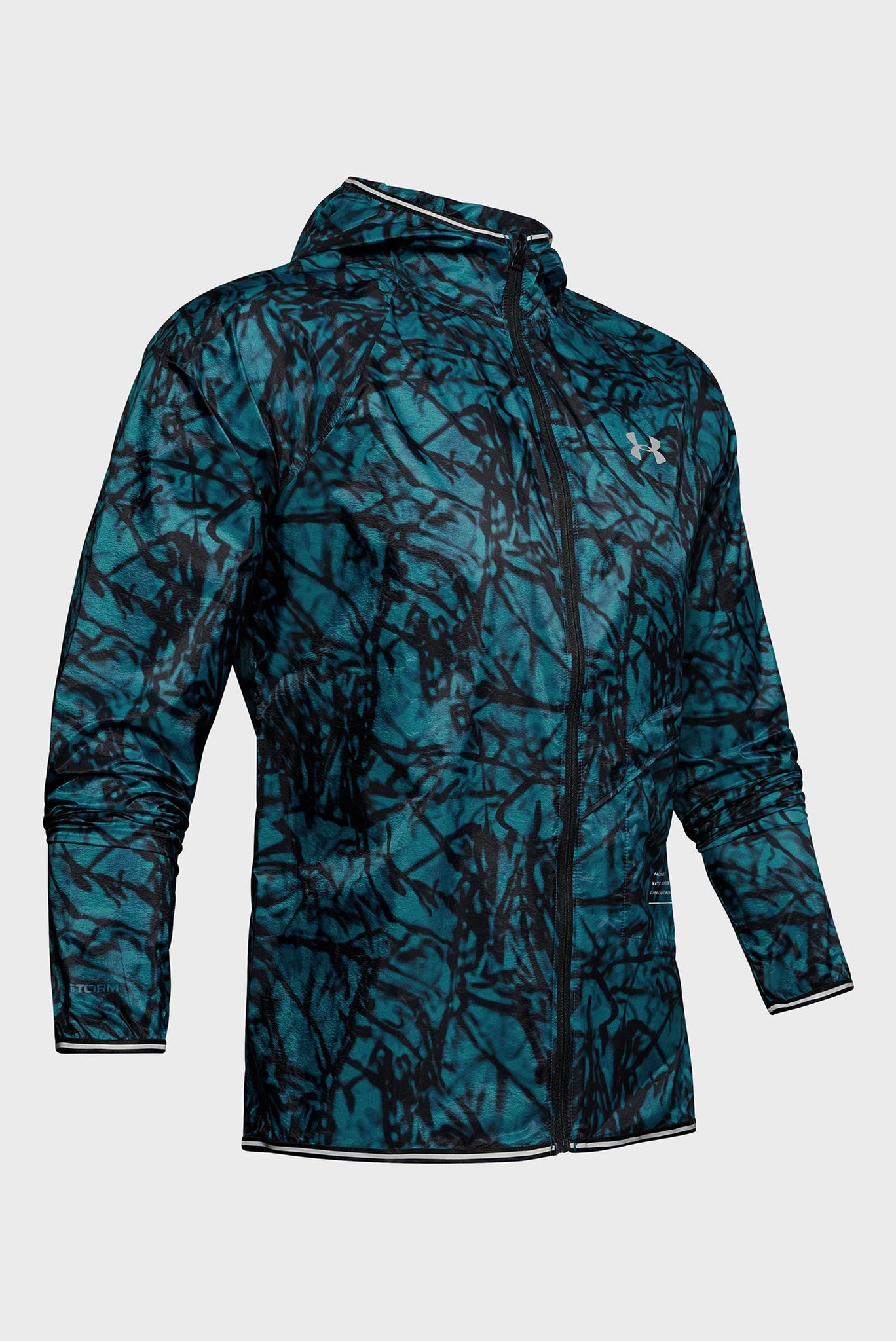 Мужская ветровка с принтом UA QUALIFIER STORM GLARE PACKABLE JACKET 3