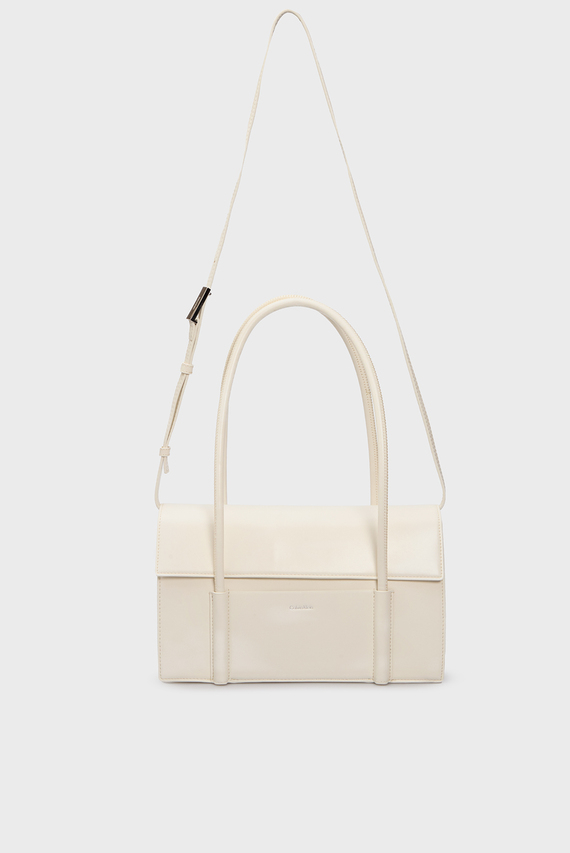 Женская белая сумка CK LINN SHOULDER BAG