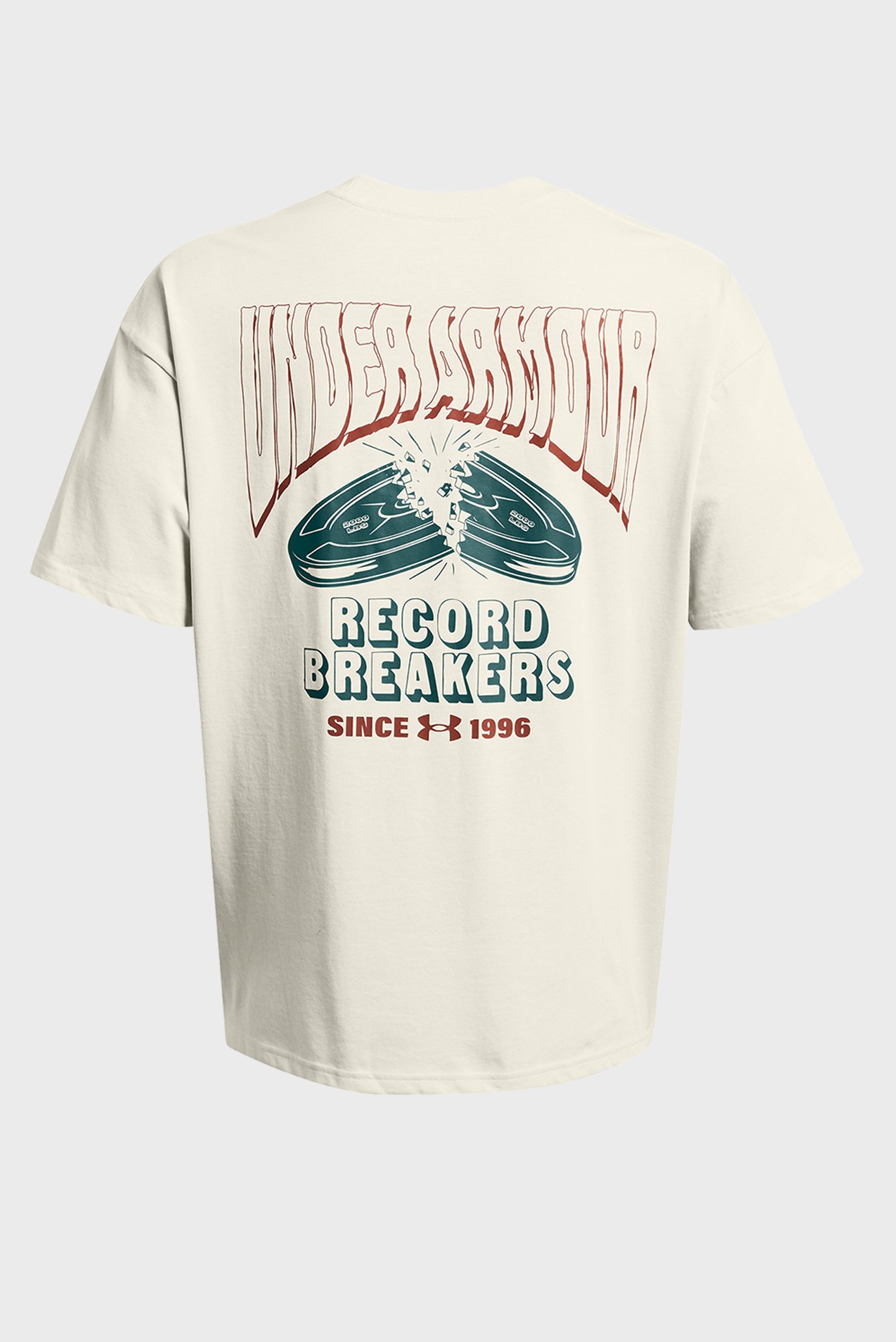 Мужская бежевая футболка UA HW RECORD BREAKERS SS 4