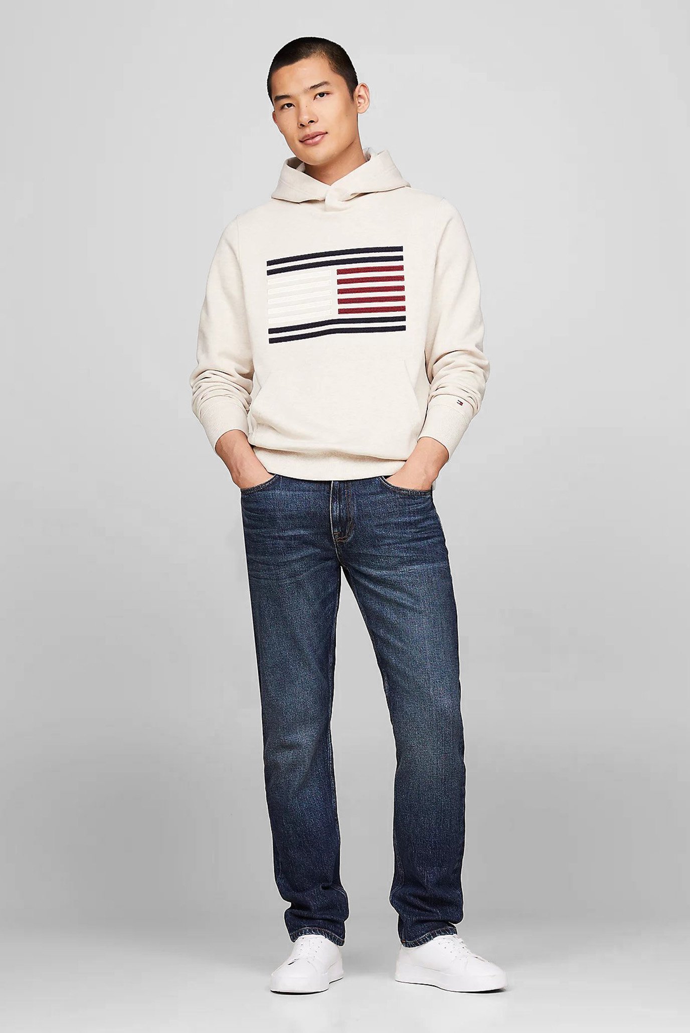 Мужское бежевое худи GROSSGRAIN FLAG 2