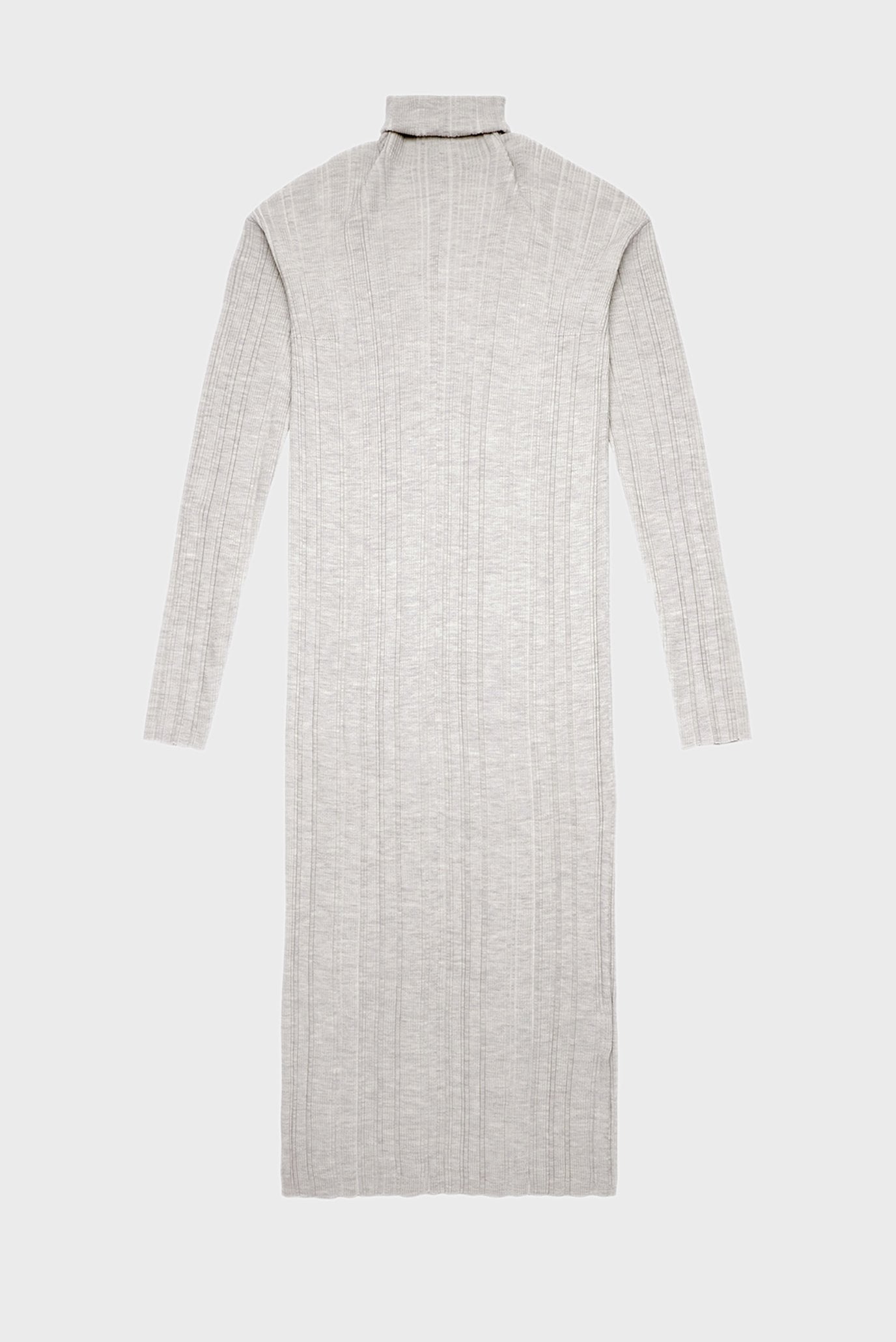 Женское серое шерстяное платье M-ARKANSAS 5