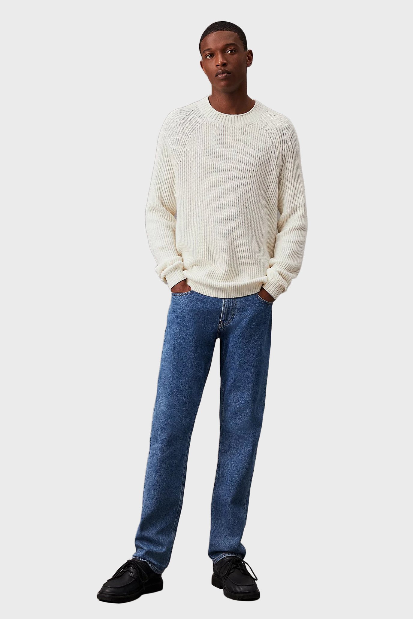 Мужской белый джемпер SOFT UTILITY RAGLAN 2