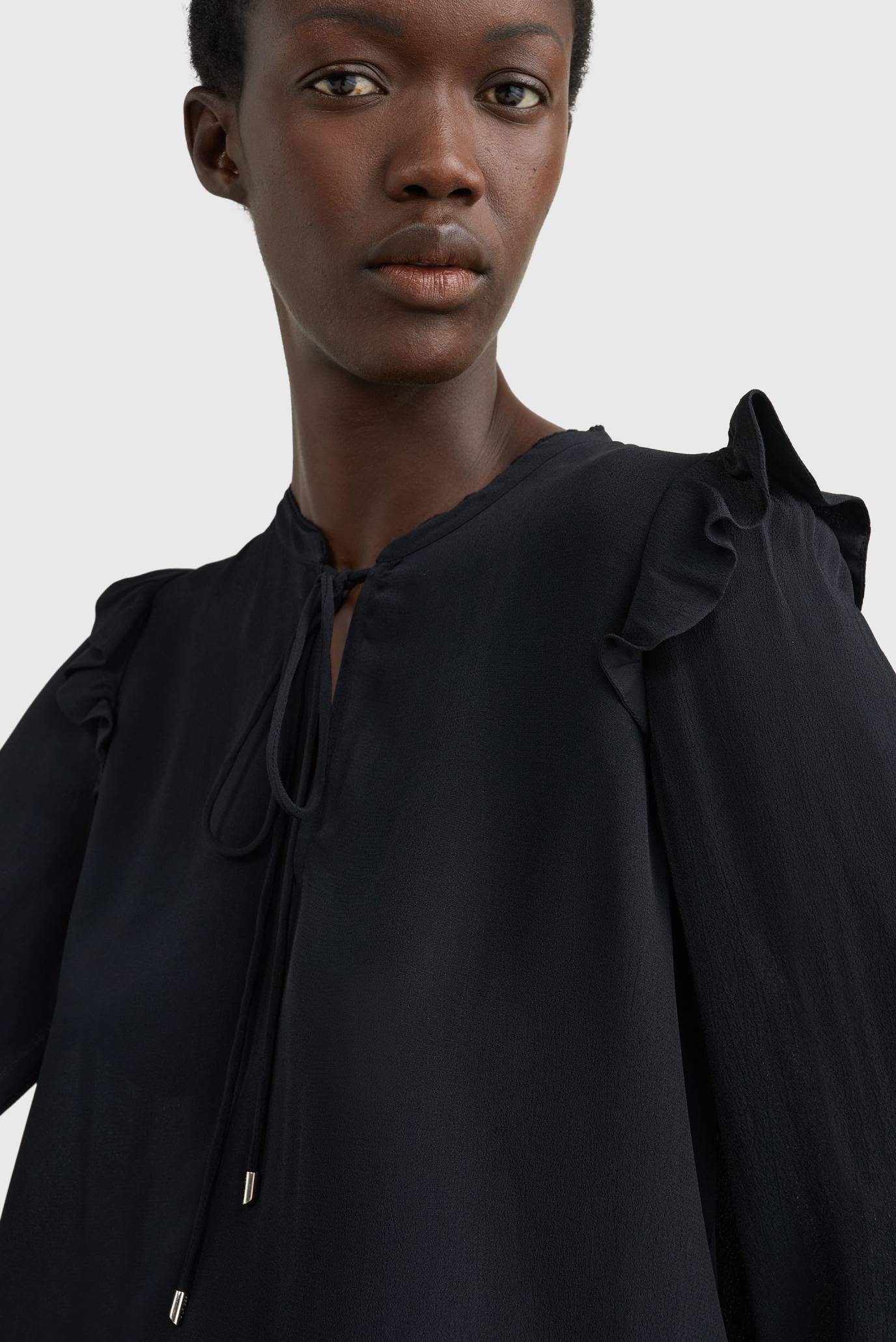 Блузка MOSS CREPE SOLID BLOUSE LS 4