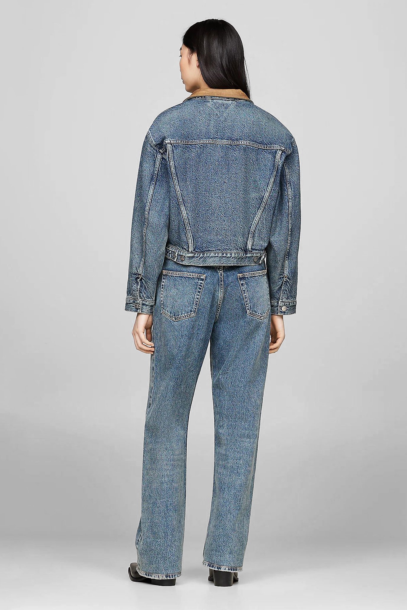 Женская синяя джинсовая куртка DNM MD LS SHORT JACKET KENT 3