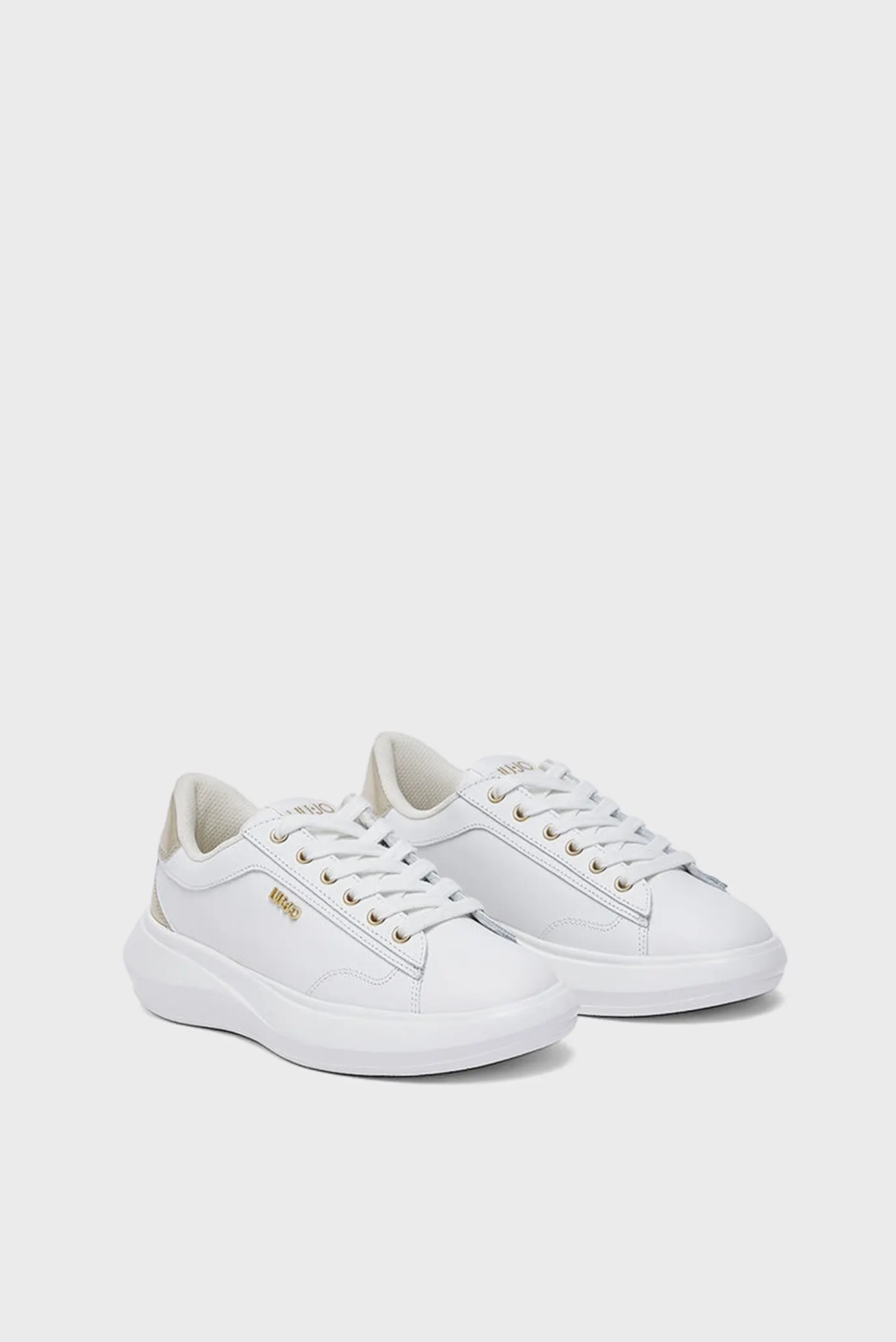 Кроссовки CASPER 01 - SNEAKER CALF LEATHER METALLI WHITE LIGHT GOLD 2