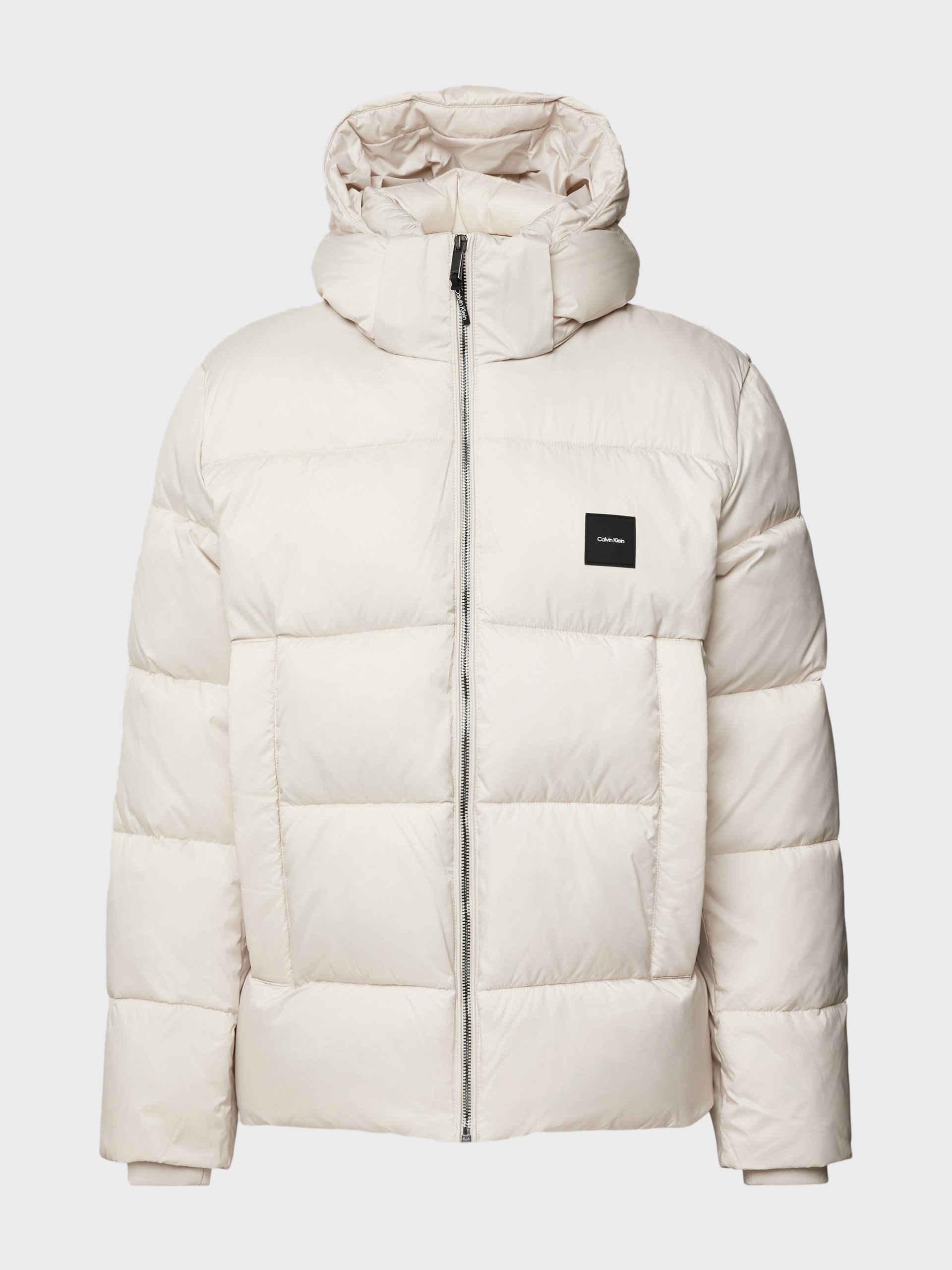 Мужская белая куртка HOODED QUILT PUFFER MW 1