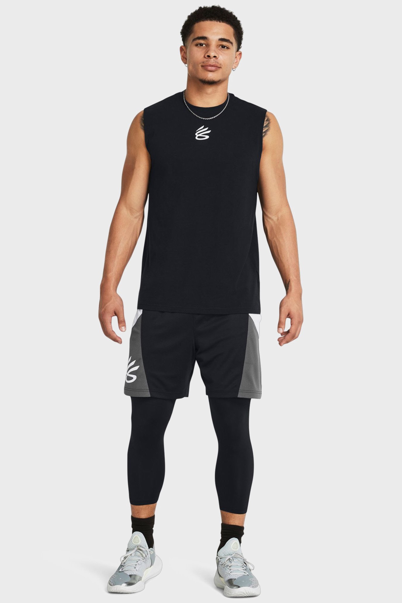 Мужские черные шорты Curry Splash Short 4