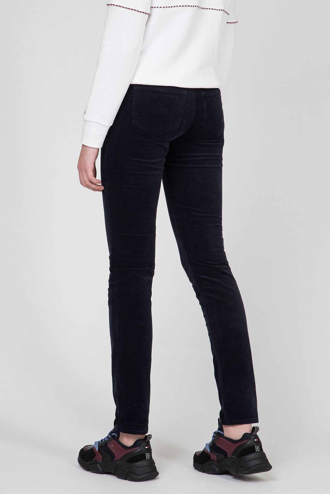 Женские темно-синие вельветовые брюки ROME STRAIGHT RW MAYA 3