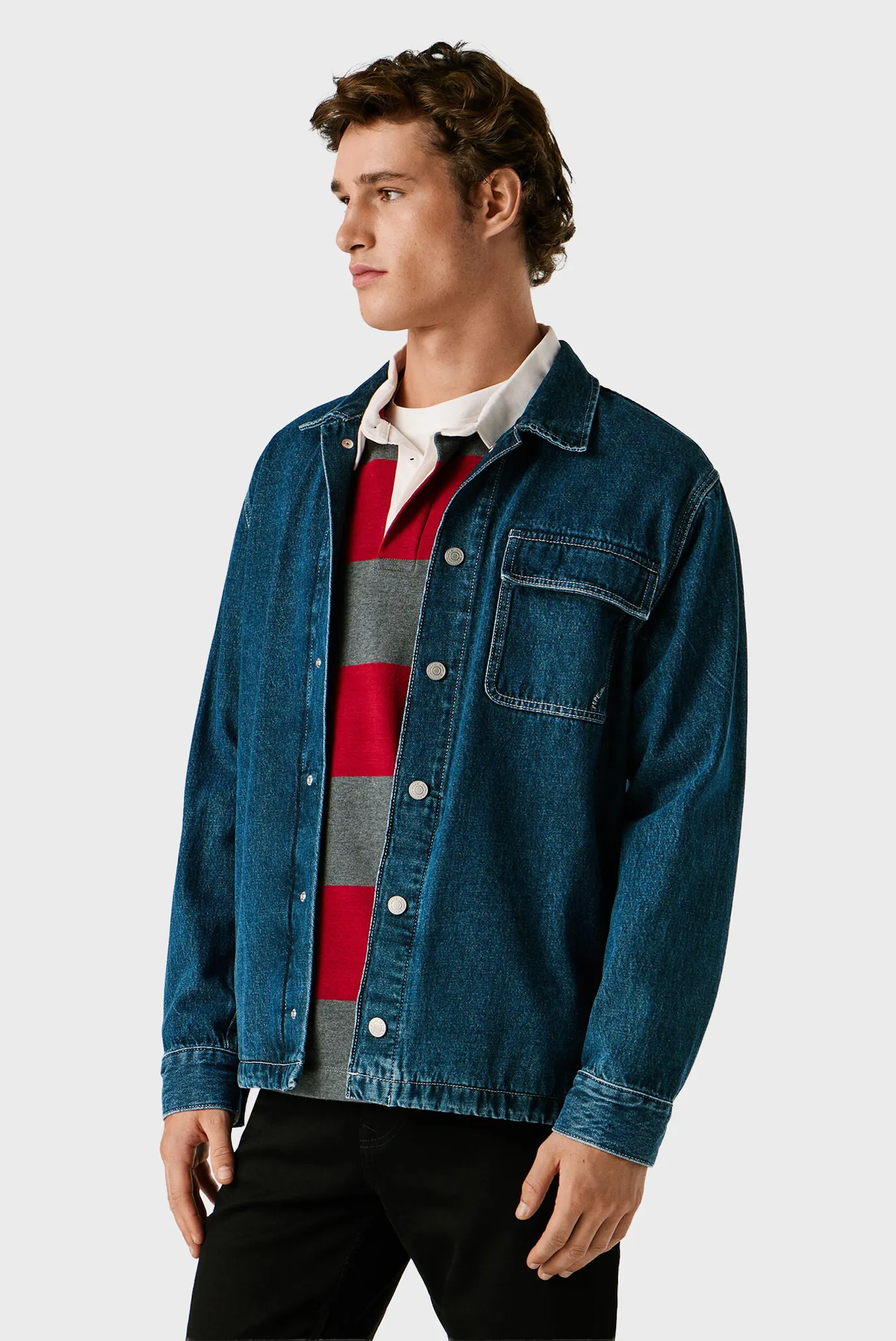 Рубашка OTTO OVERSHIRT PETROL BLUE 3