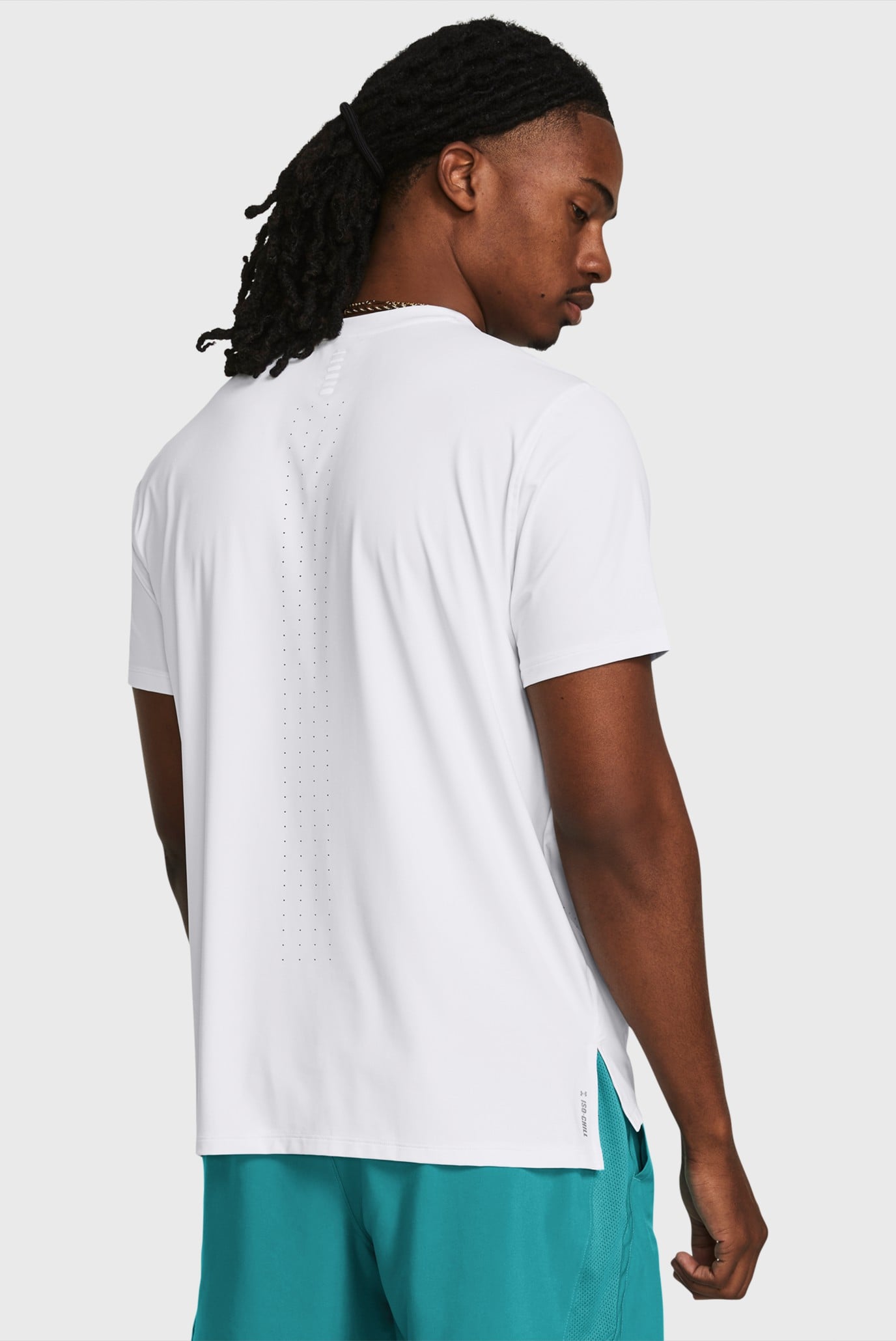 Мужская белая футболка UA Launch Elite Shortsleeve 2