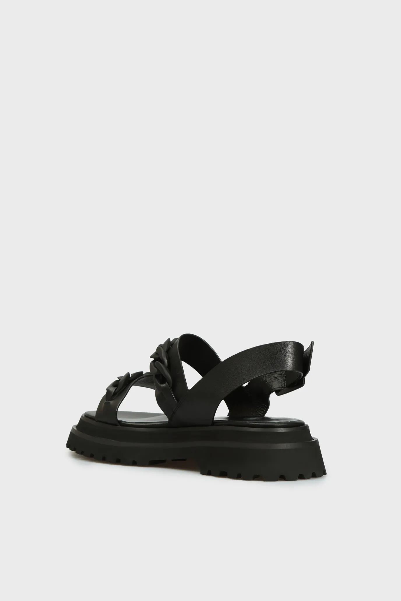 Женские черные кожаные сандалии Sicilia 10