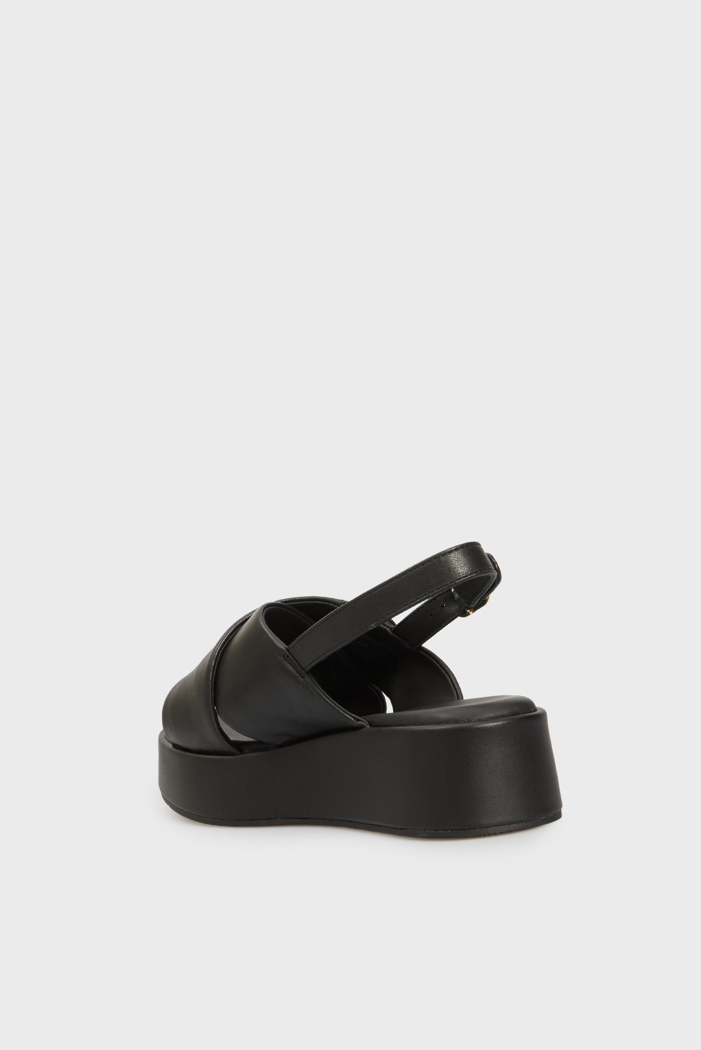 Женские черные кожаные сандали TH LOGO HW PADDED LEATHER SANDALTommy Hilfiger Женские черные кожаные сандали TH LOGO HW PADDED LEATHER SANDAL 5