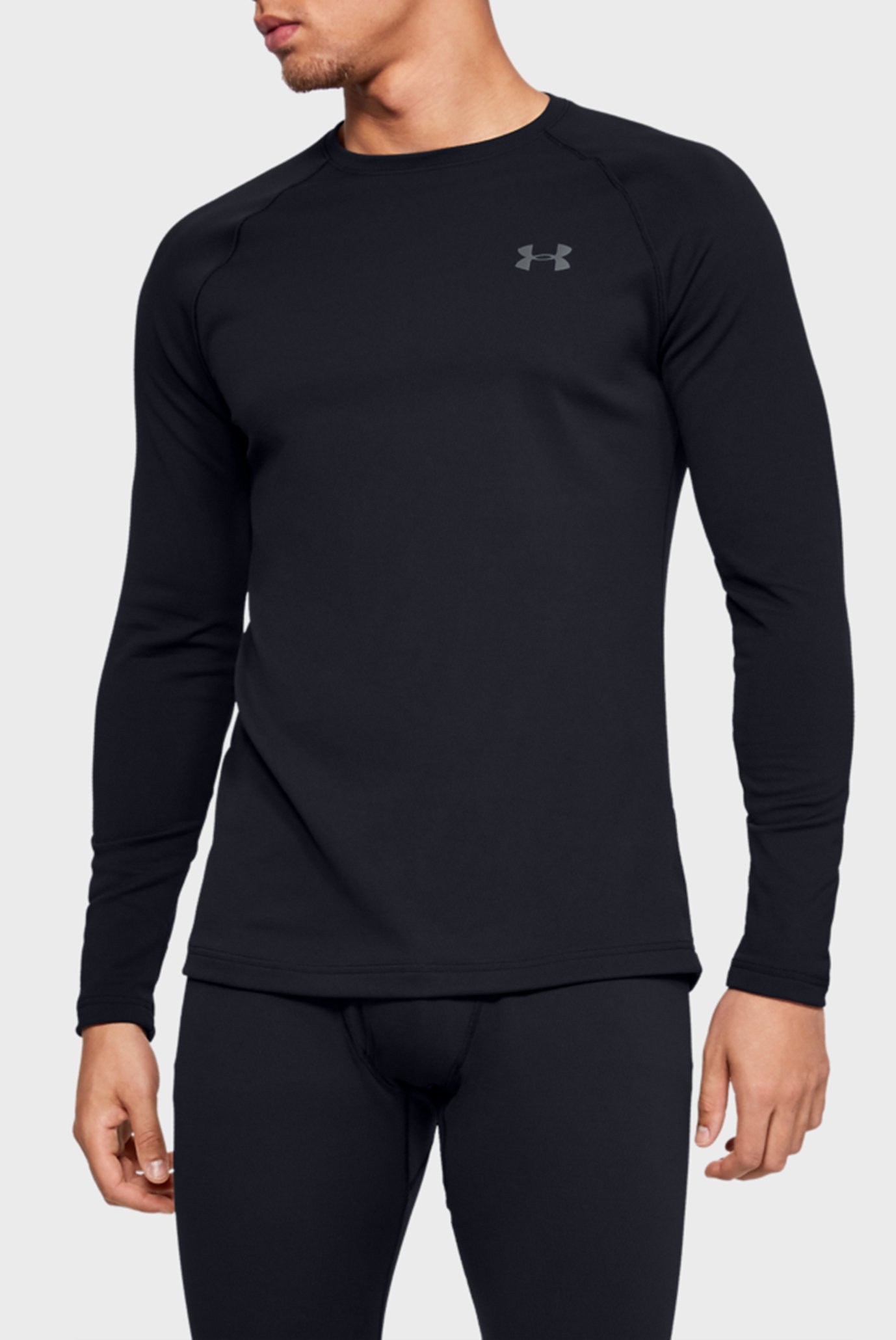 Мужской черный лонгслив Packaged Base 2.0 CrewUnder Armour Мужской черный лонгслив Packaged Base 2.0 Crew 6