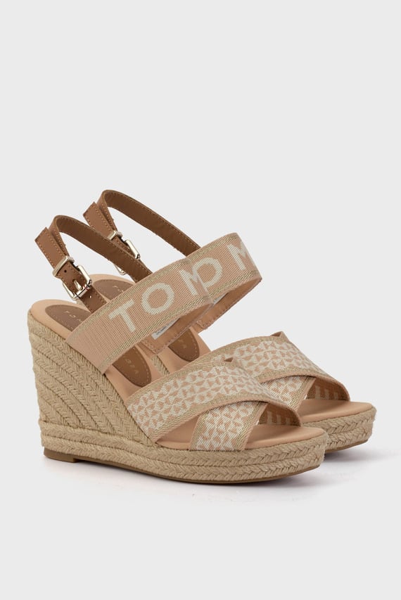 Босоножки TOMMY WEBBING HIGH WEDGE SANDAL