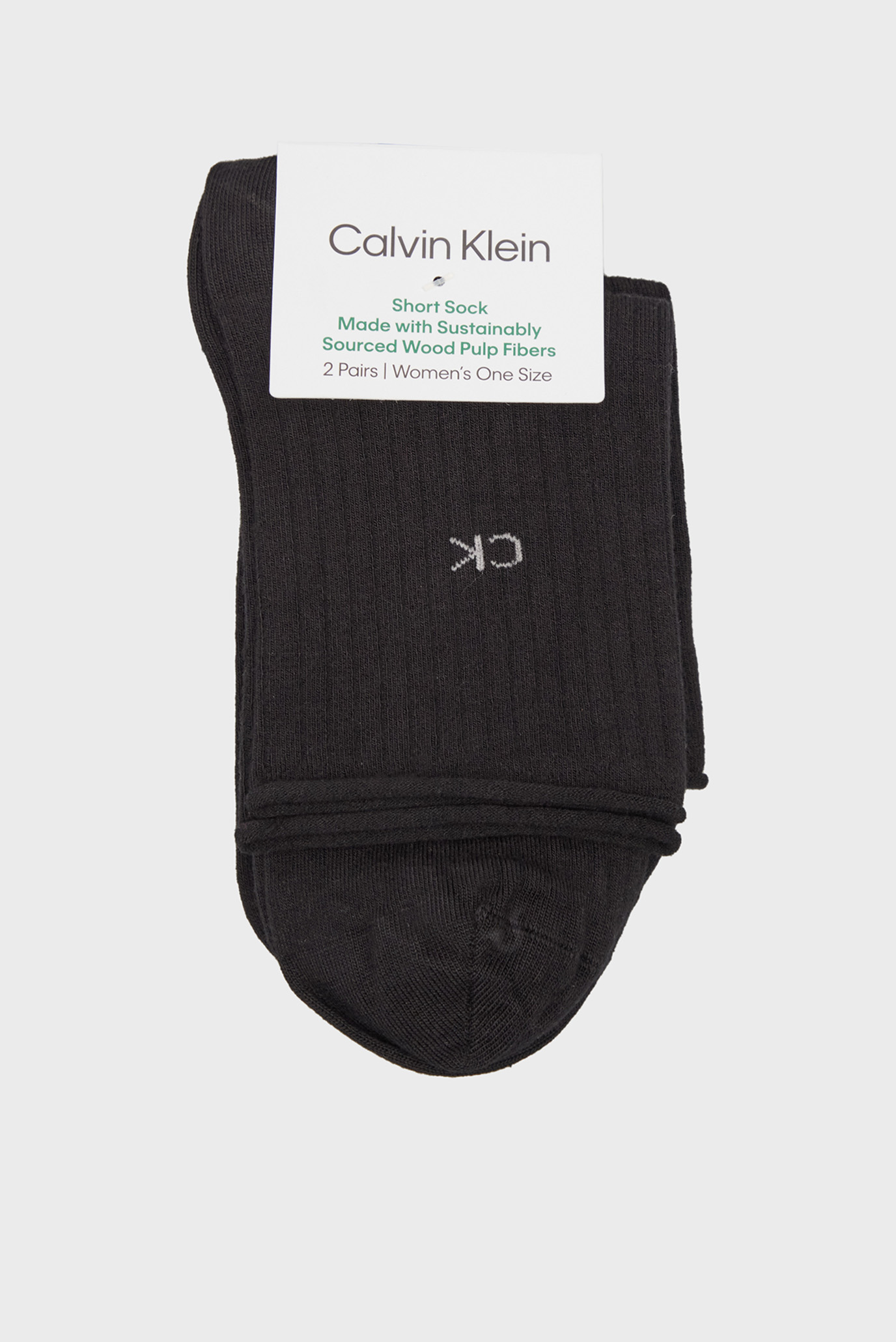 Носки CK WOMEN SHORT SOCK 2P ROLL TOP 3