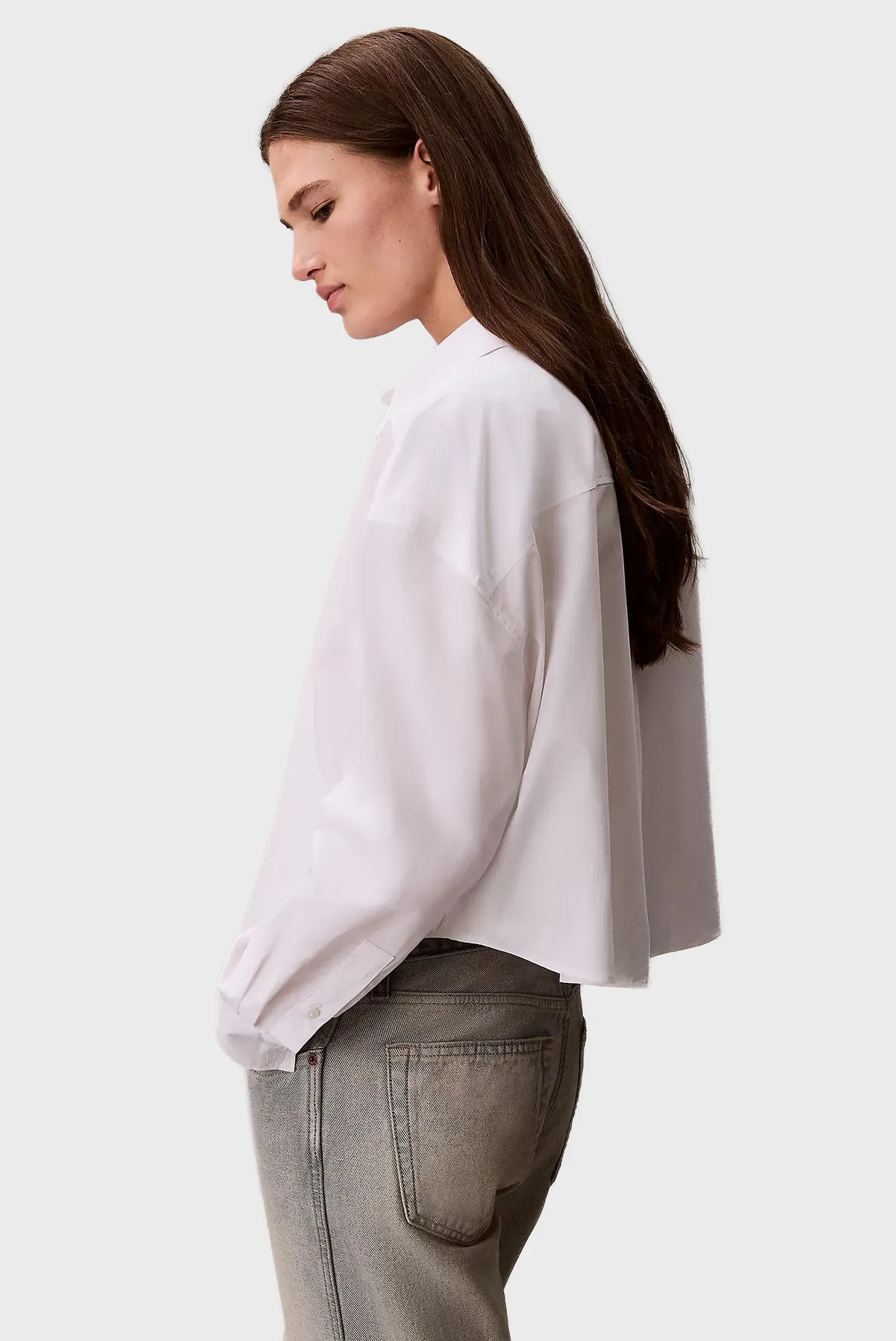 Рубашка Crisp Poplin Oversized Cropped S 3
