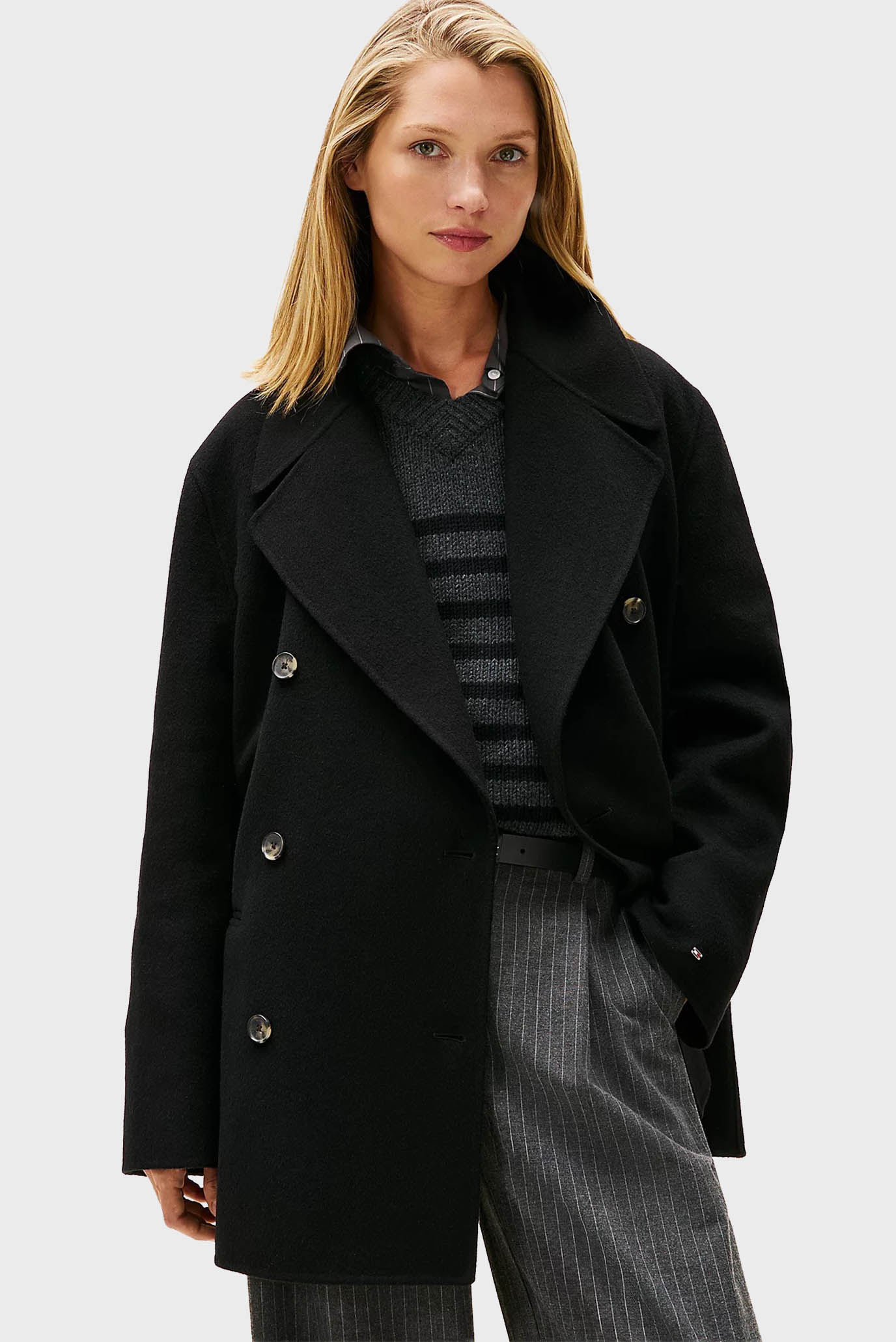 Пальто DF WOOL BLEND REG PEACOAT 3