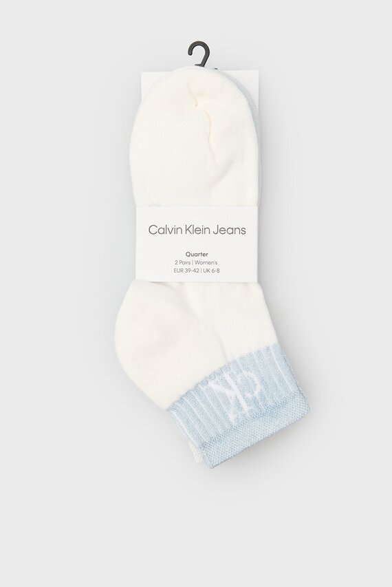 Носки CKJ WOMEN QUARTER 2P GLOSSY RIB Calvin Klein Jeans Носки CKJ WOMEN QUARTER 2P GLOSSY RIB Calvin Klein Jeans
