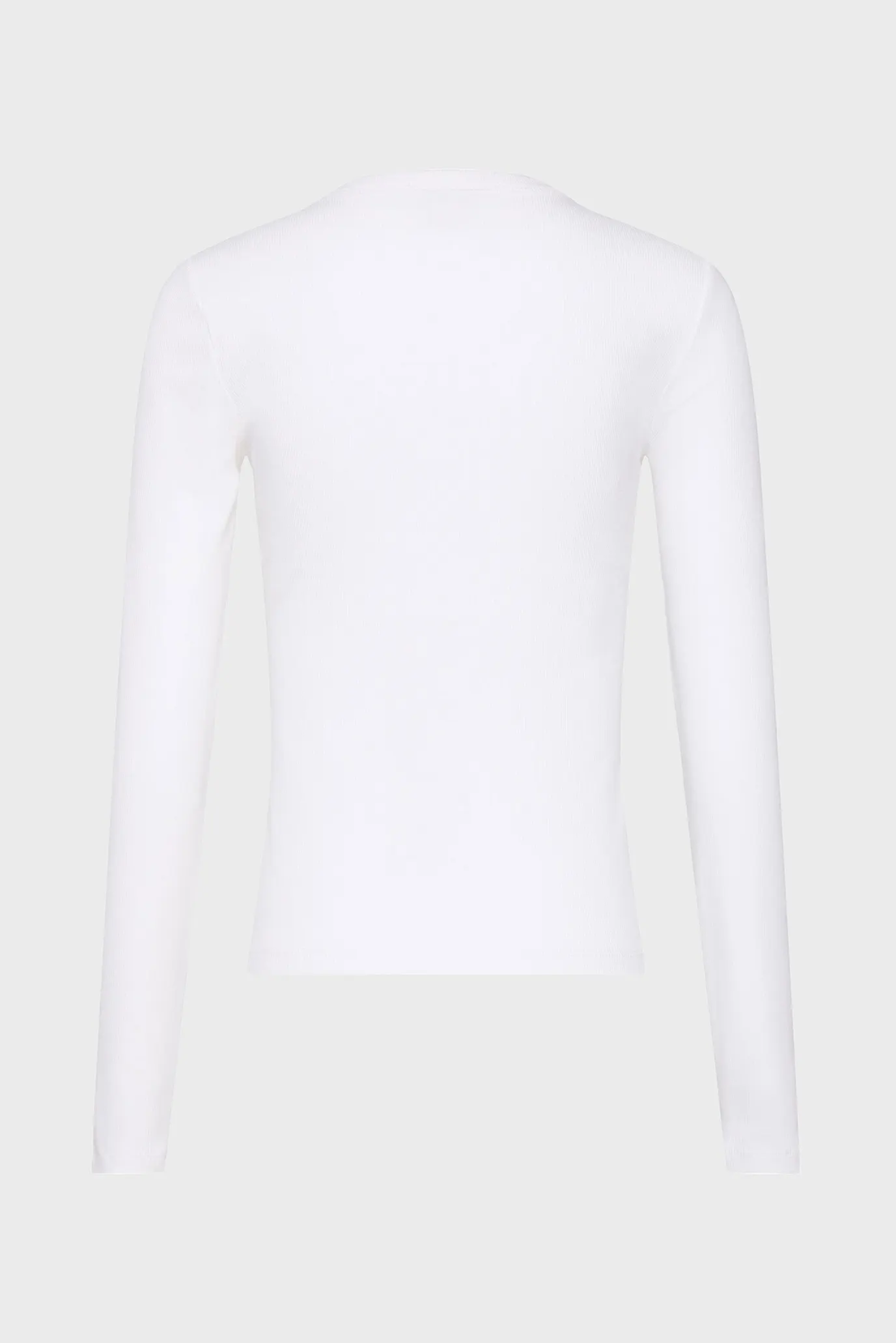 Лонгслив LS WOVEN LABEL 2X2 RIB CREW TOP 8