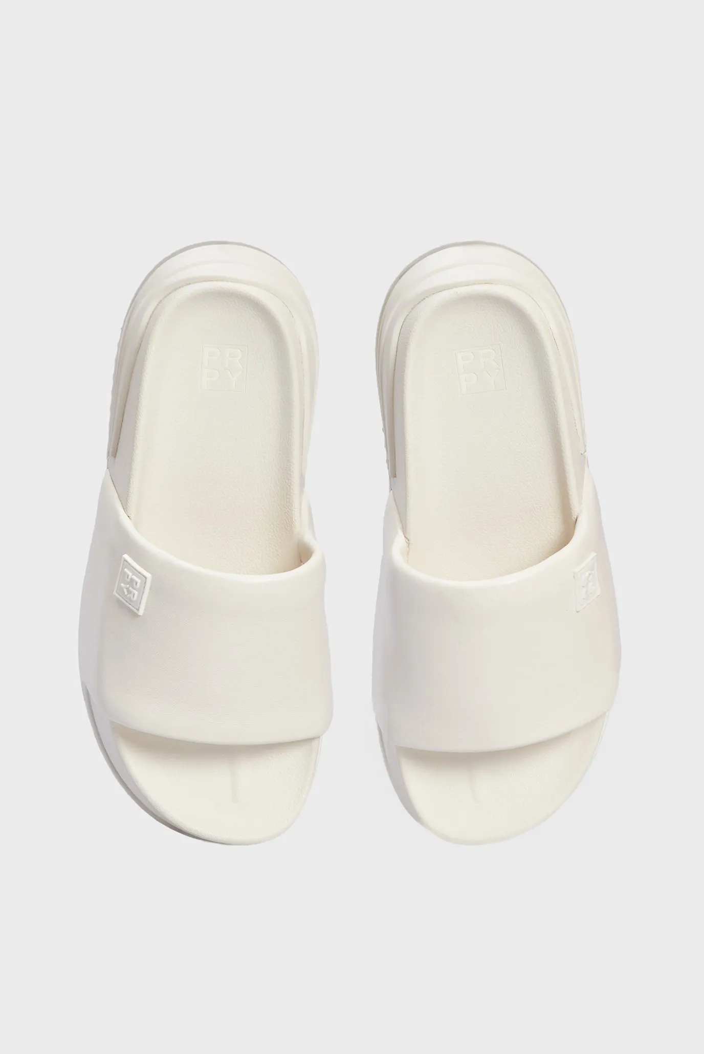 Женские белые кожаные слайдеры Kimberly 4