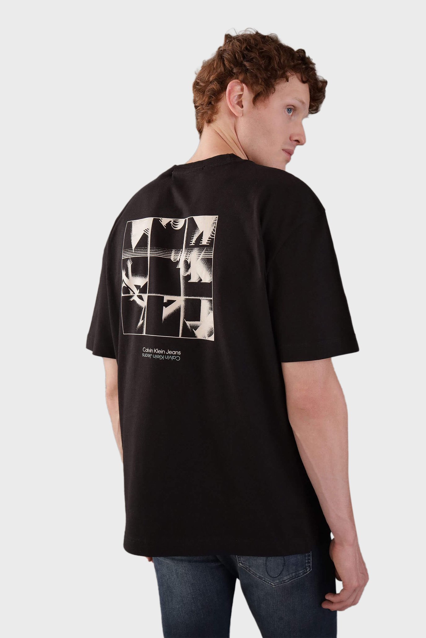 Футболка/GRID MONOGRAM TEE 1