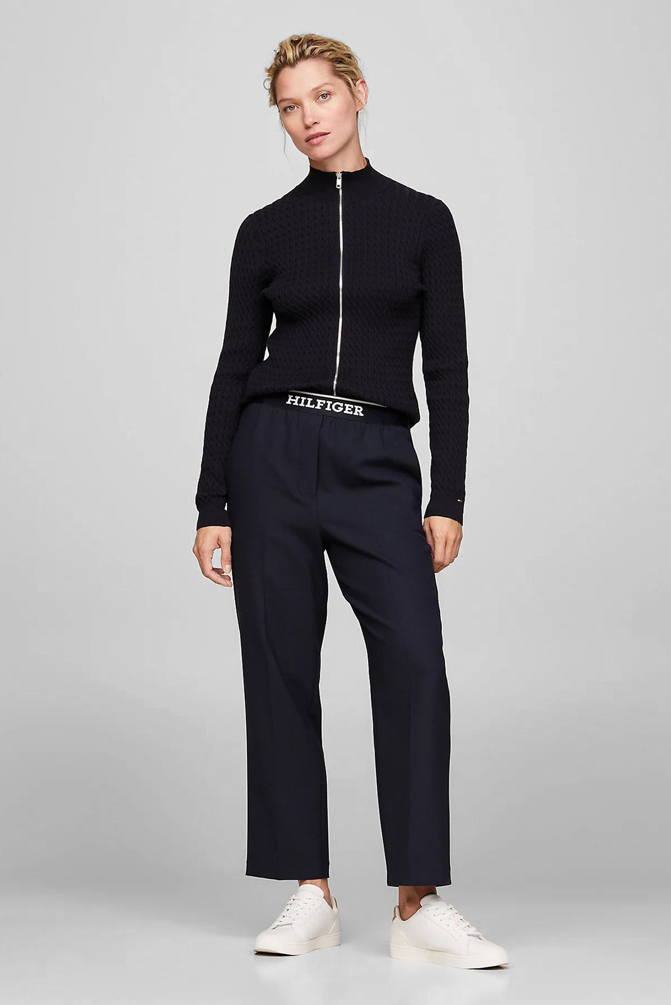 Кардиган SKINNY CABLE ZIP CARDIGAN Tommy Hilfiger Кардиган SKINNY CABLE ZIP CARDIGAN 2