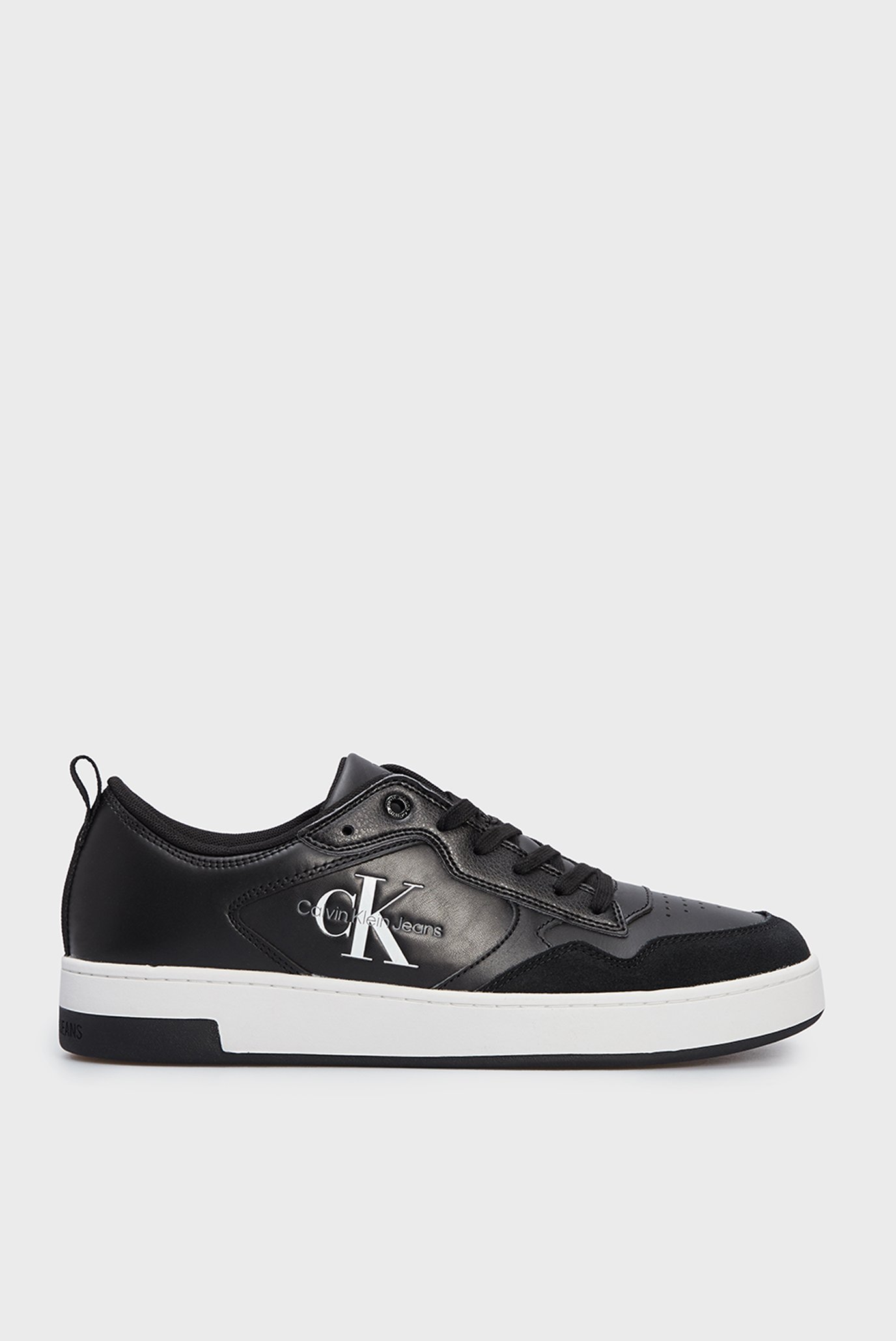 Мужские черные кожаные сникеры BASKET CUPSOLE LOW LTH MONO 1