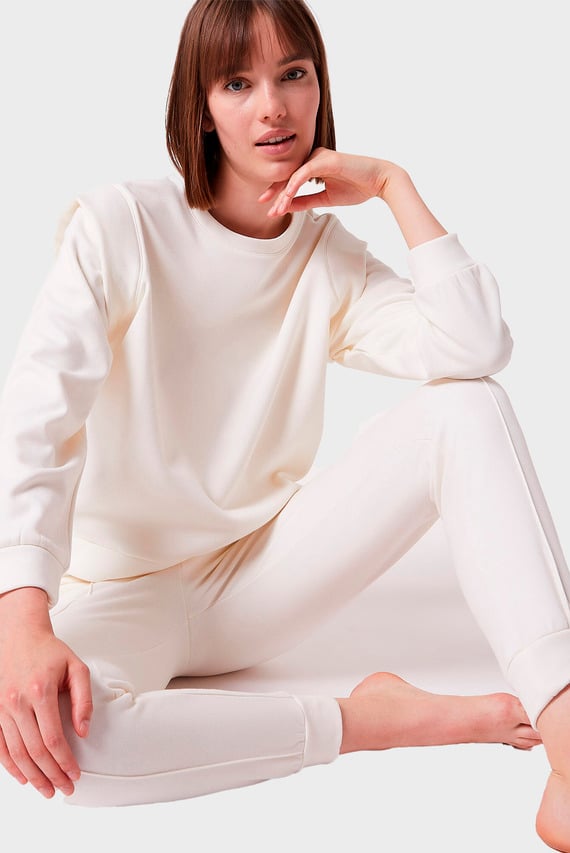 Женский белый свитшот BUNJI Etam