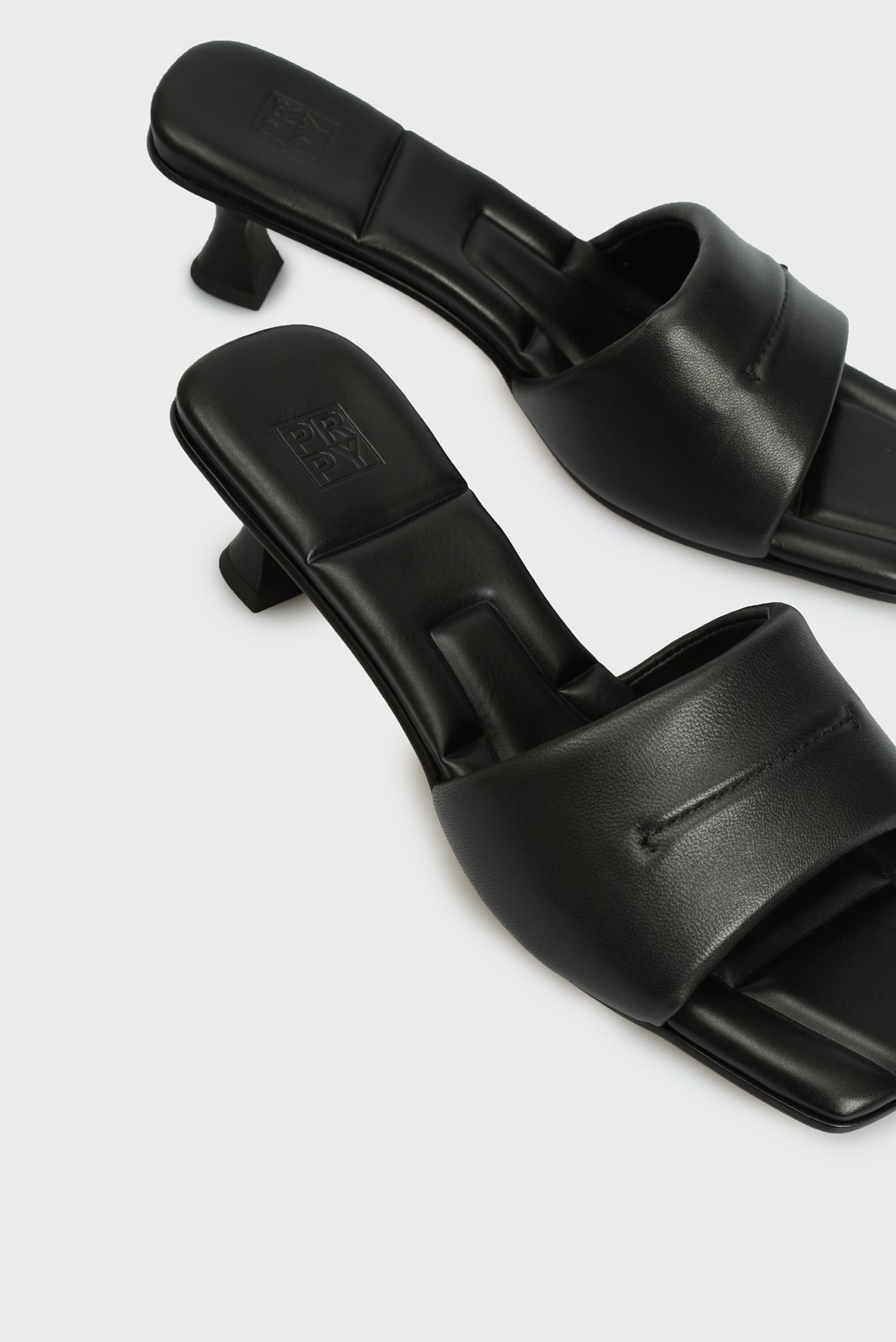Женские черные кожаные мюли FlorentiaPRPY Женские черные кожаные мюли Florentia 2