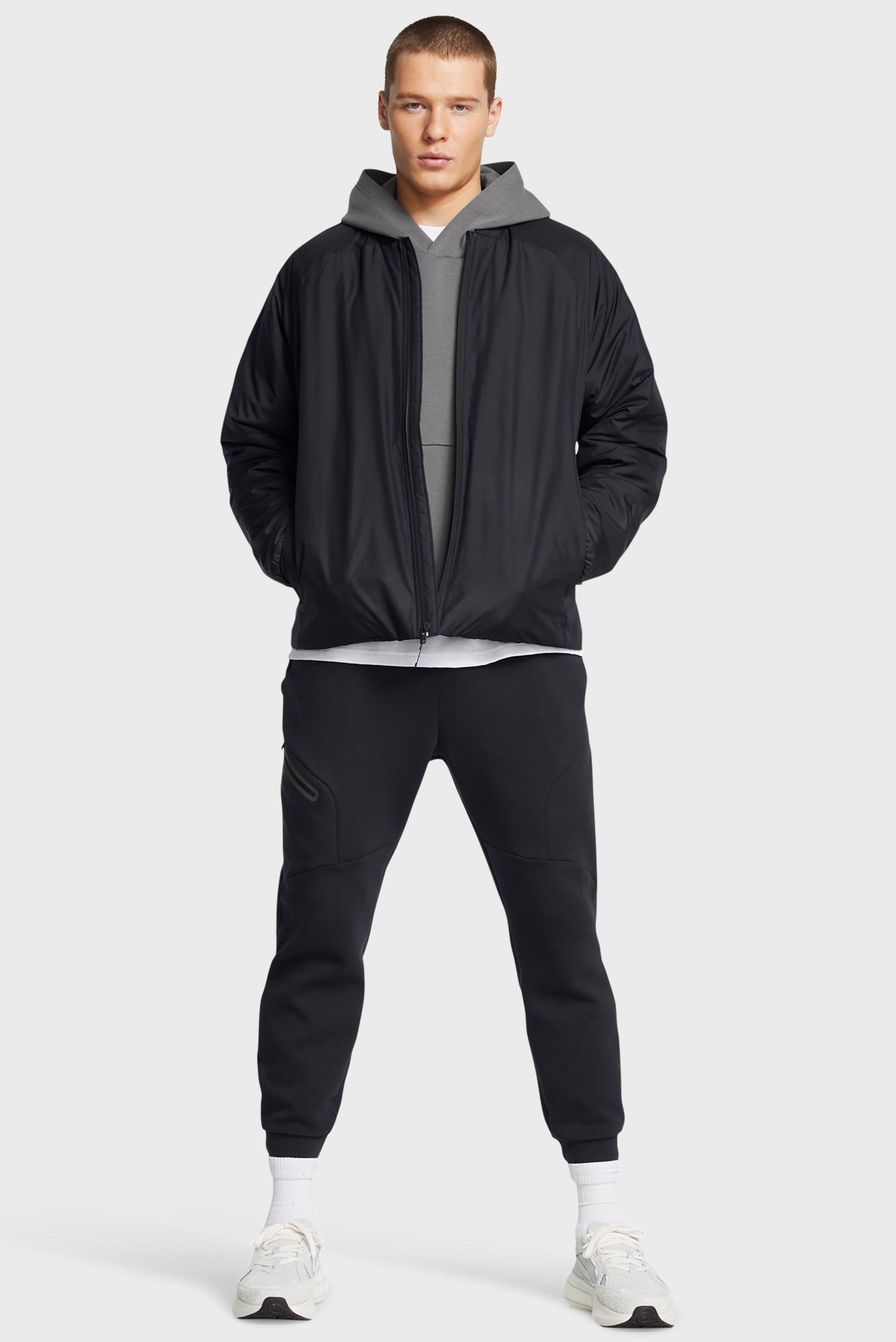 Мужской черный бомбер UNSTOPPABLE INS BOMBER 2